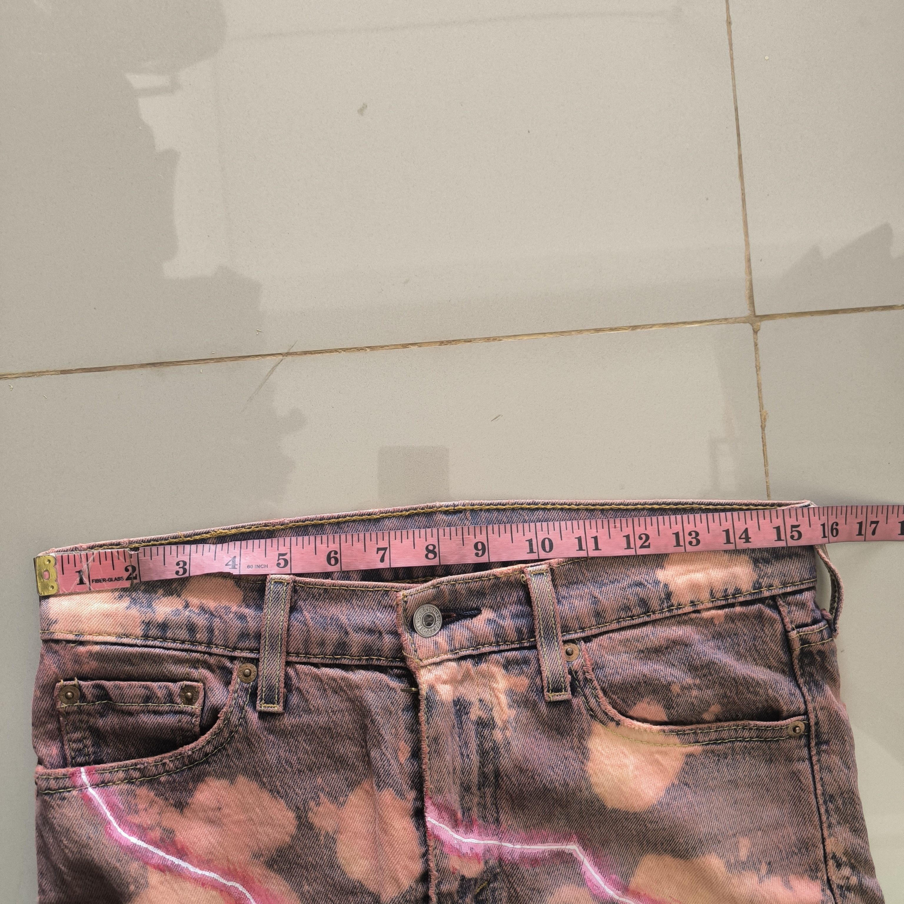 If Six Was Nine × Levi's Custom vintage levis flared red lighting jeans Size US 31 - 13 Thumbnail