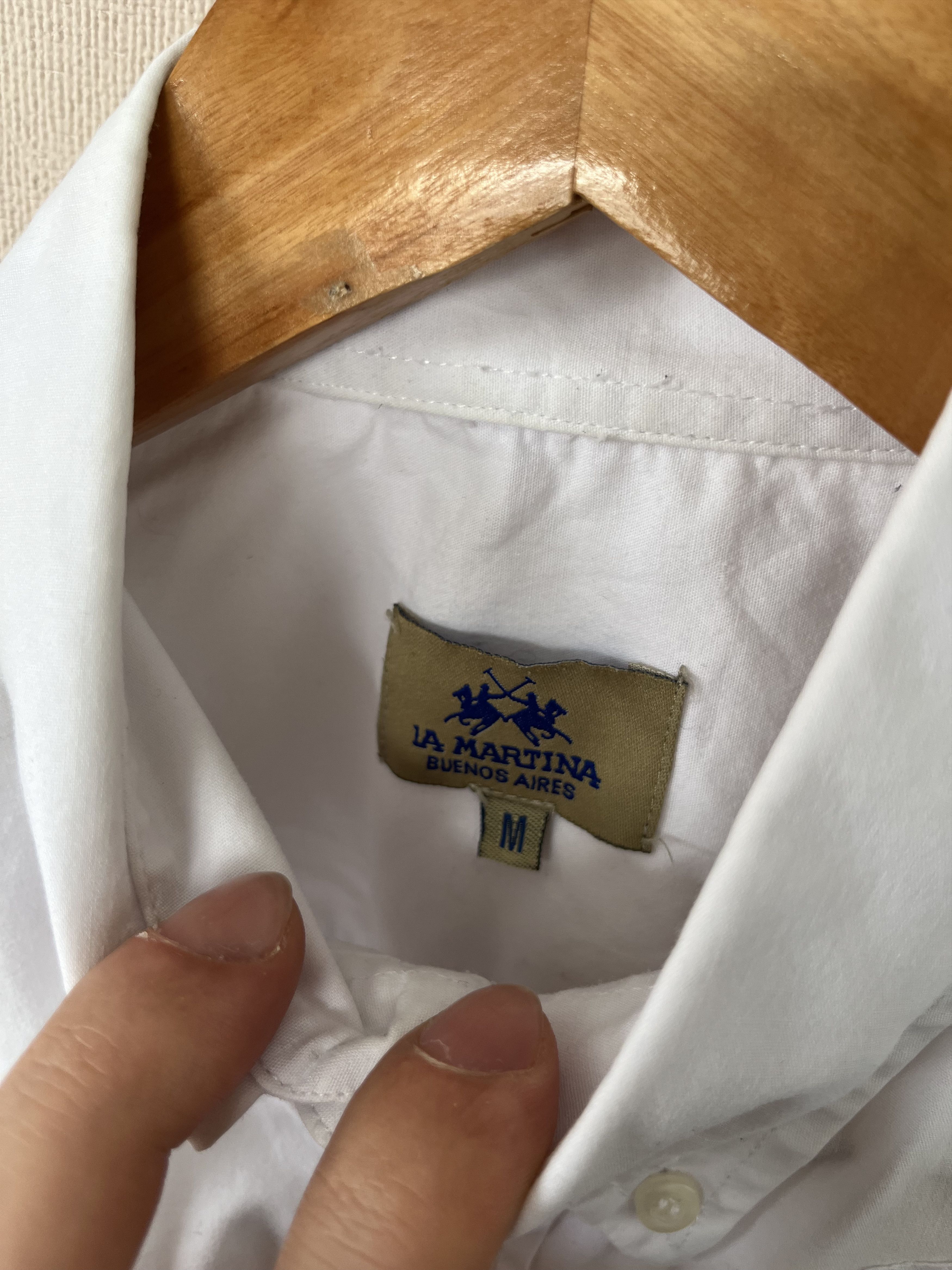 La Martina La Martina Collared Button-Down Shirt White Argentina 3 Size US M / EU 48-50 / 2 - 8 Thumbnail
