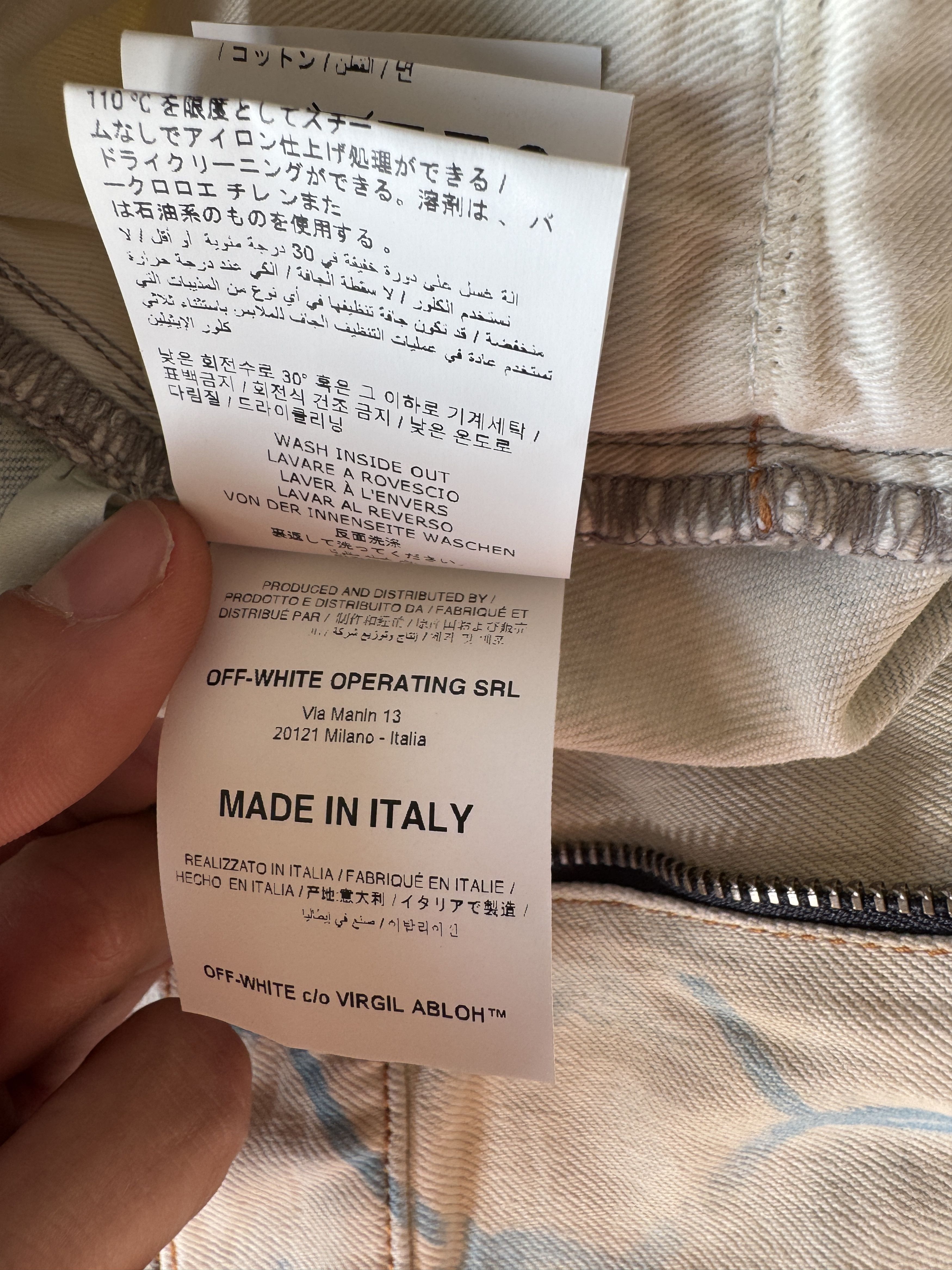 Off-White Flared fence-print jeans Size US 34 / EU 50 - 24 Thumbnail