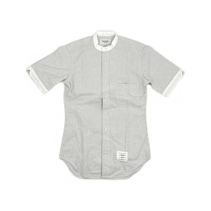 Thom Browne Thom Browne Casual Striped Short Sleeve Shirt -2507 Size US M / EU 48-50 / 2 - 7 Thumbnail