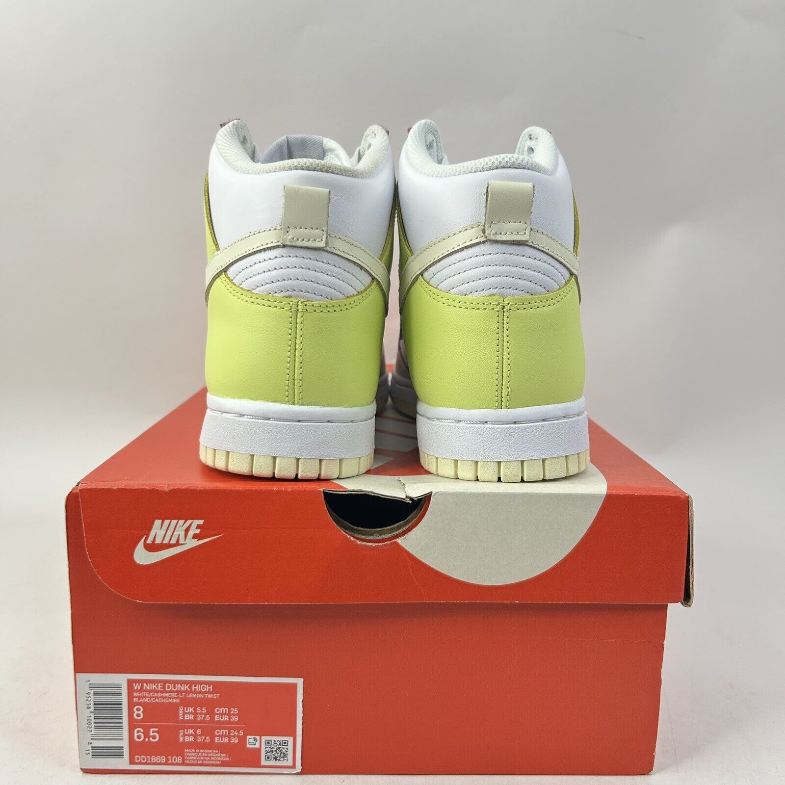 Nike Nike Dunk High WMNS “Cashmere/Lemon Twist” 2024 Size US 8 / IT 38 - 4 Thumbnail