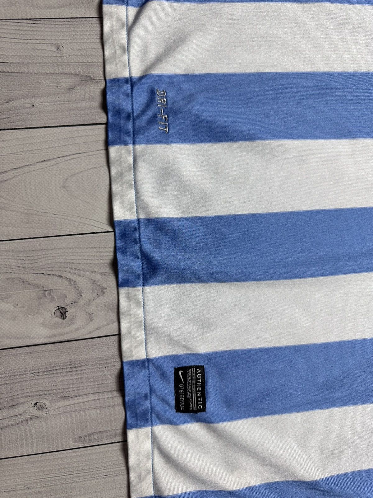 Nike × Vintage Vintage Nike Malaga soccer jersey size L striped 3 Weligton Size US L / EU 52-54 / 3 - 9 Thumbnail