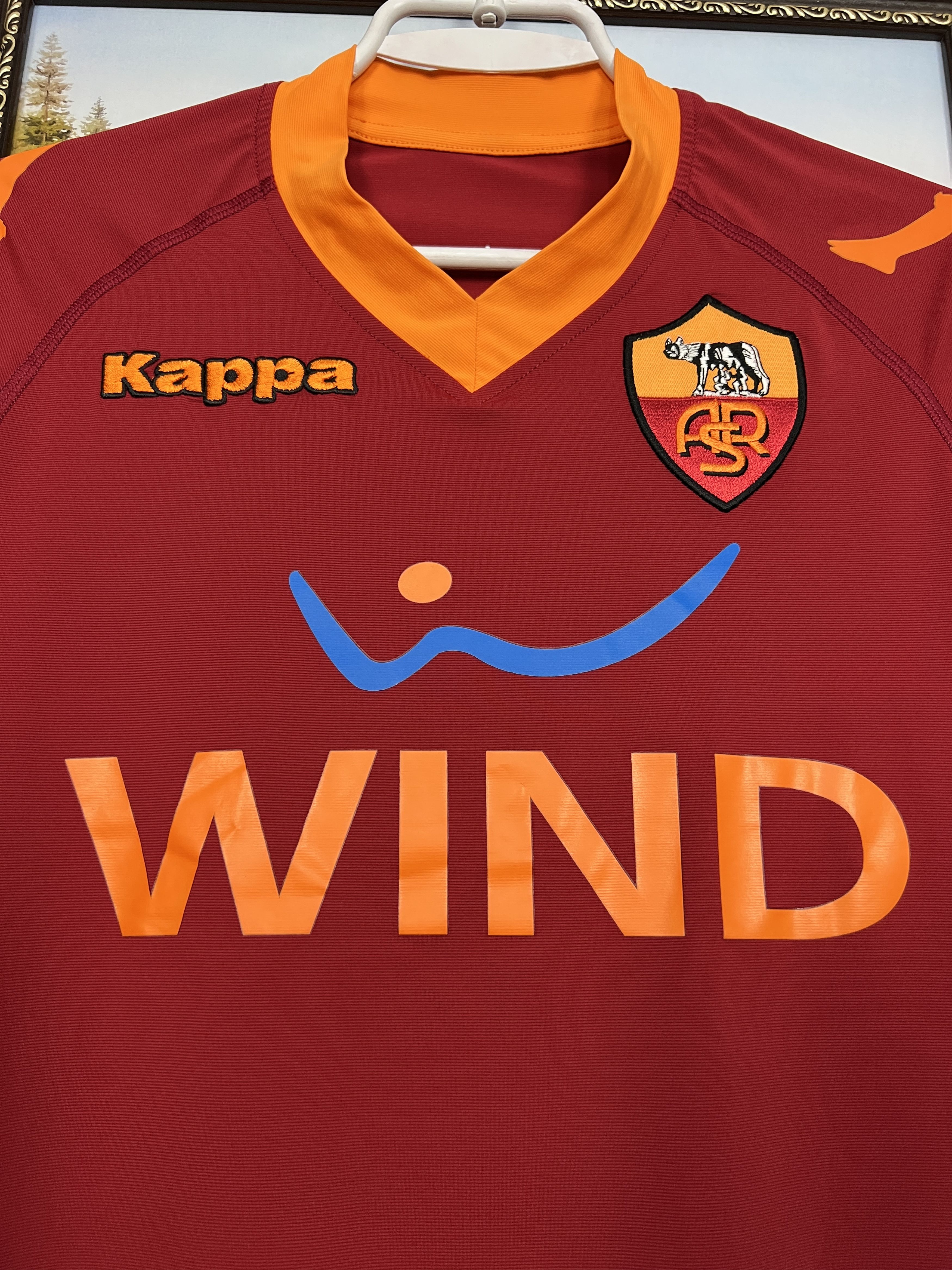 Kappa Roma Home football shirt 2009 Soccer Kappa Maglia Mens Size US XS / EU 42 / 0 - 3 Thumbnail