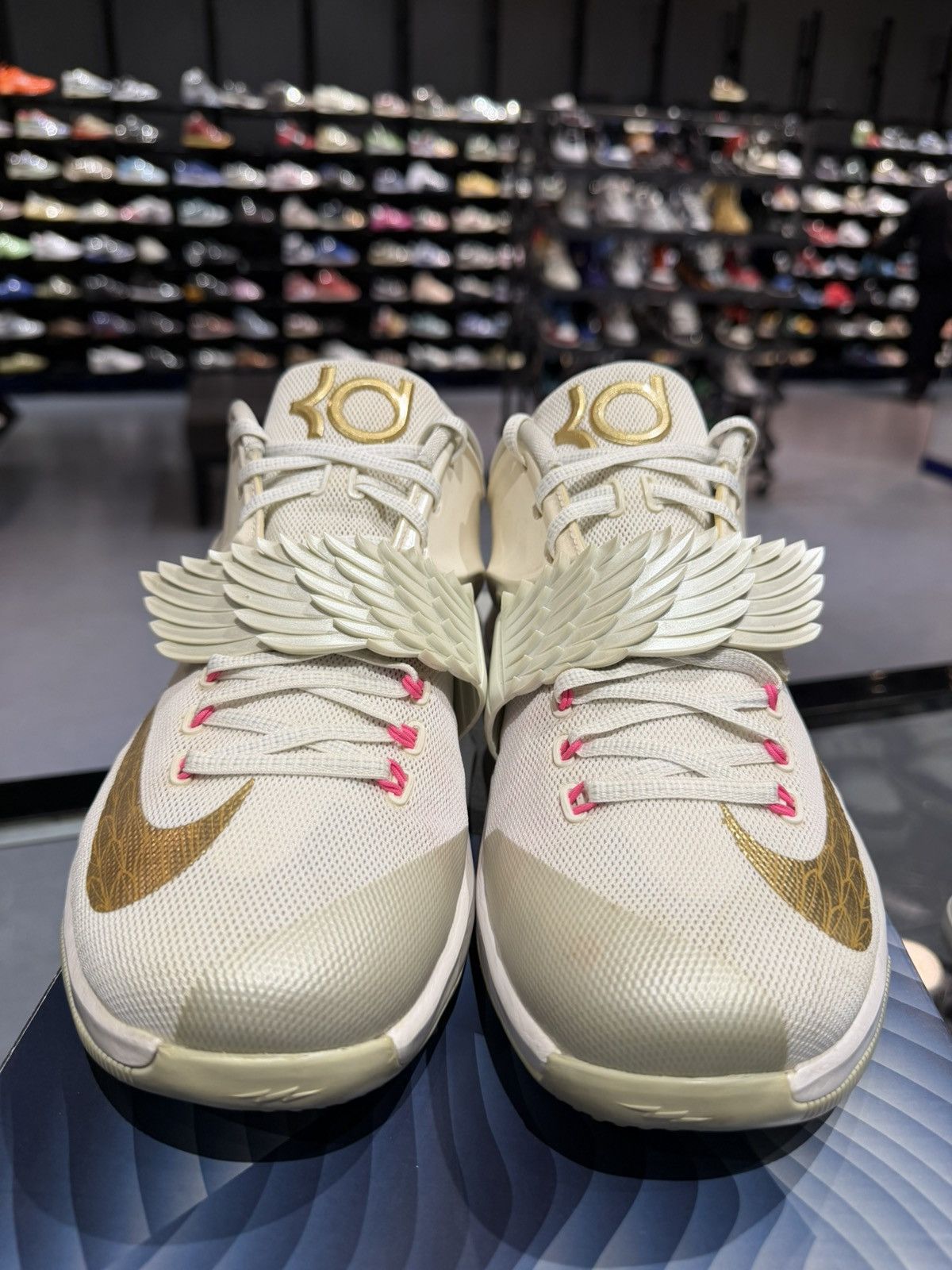 Nike Size 12 - Nike KD 7 Aunt Pearl White Size US 12 / EU 45 - 2 Thumbnail