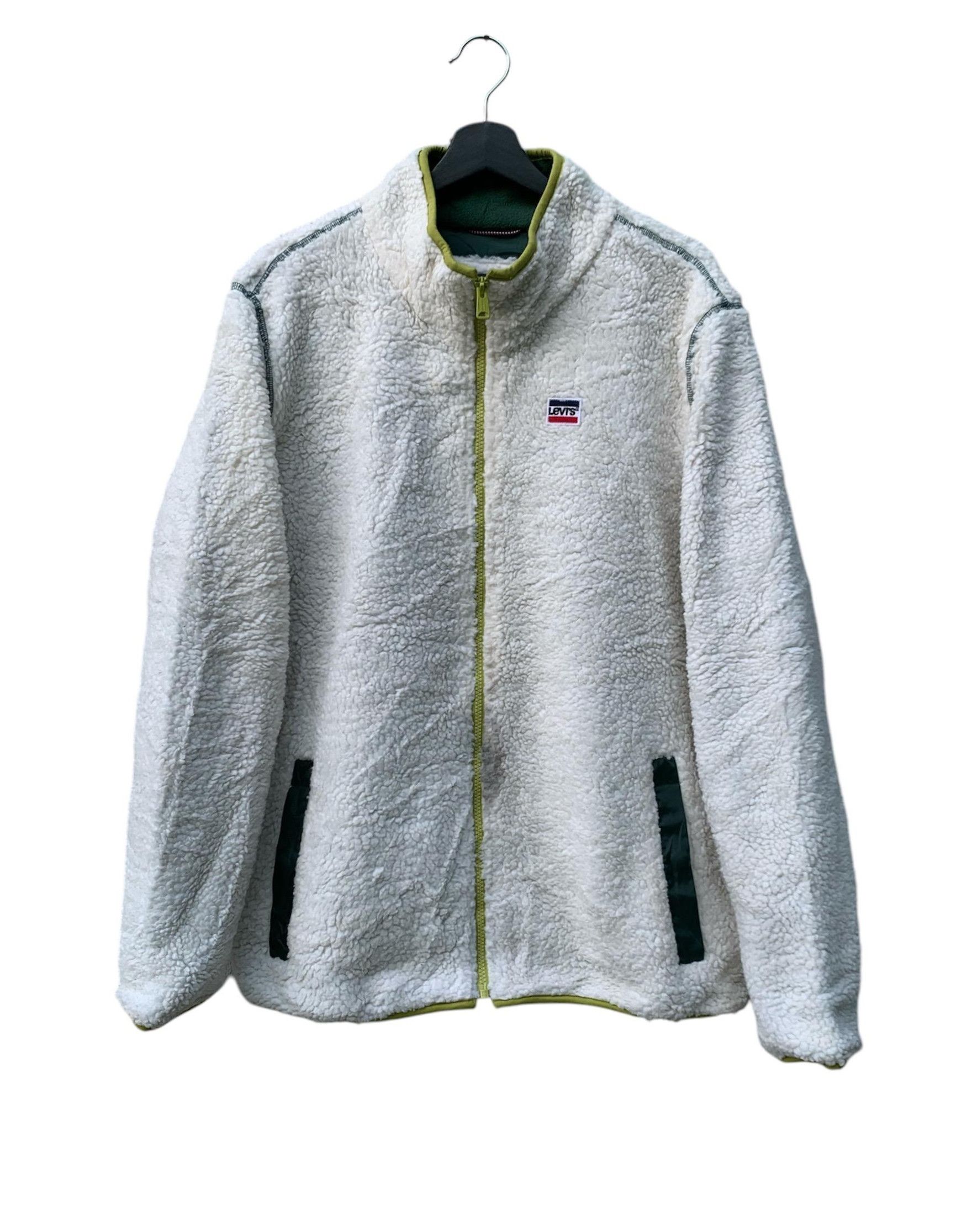 Levi's × Vintage Vintage Levis Fleece Sherpa Full Zipper Jacket Size US M / EU 48-50 / 2 - 1 Thumbnail