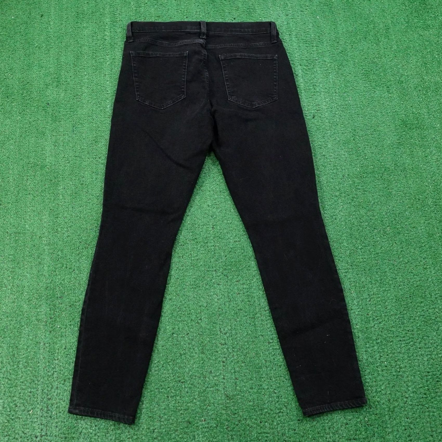 Gap GAP Jeans Womens 12 Regular Black True Skinny Mid Rise Stretch Denim 5 Pocket Slim Rise 31 Inseam 27.5 Inseam Size 34" / US 12 / IT 48 - 4 Thumbnail