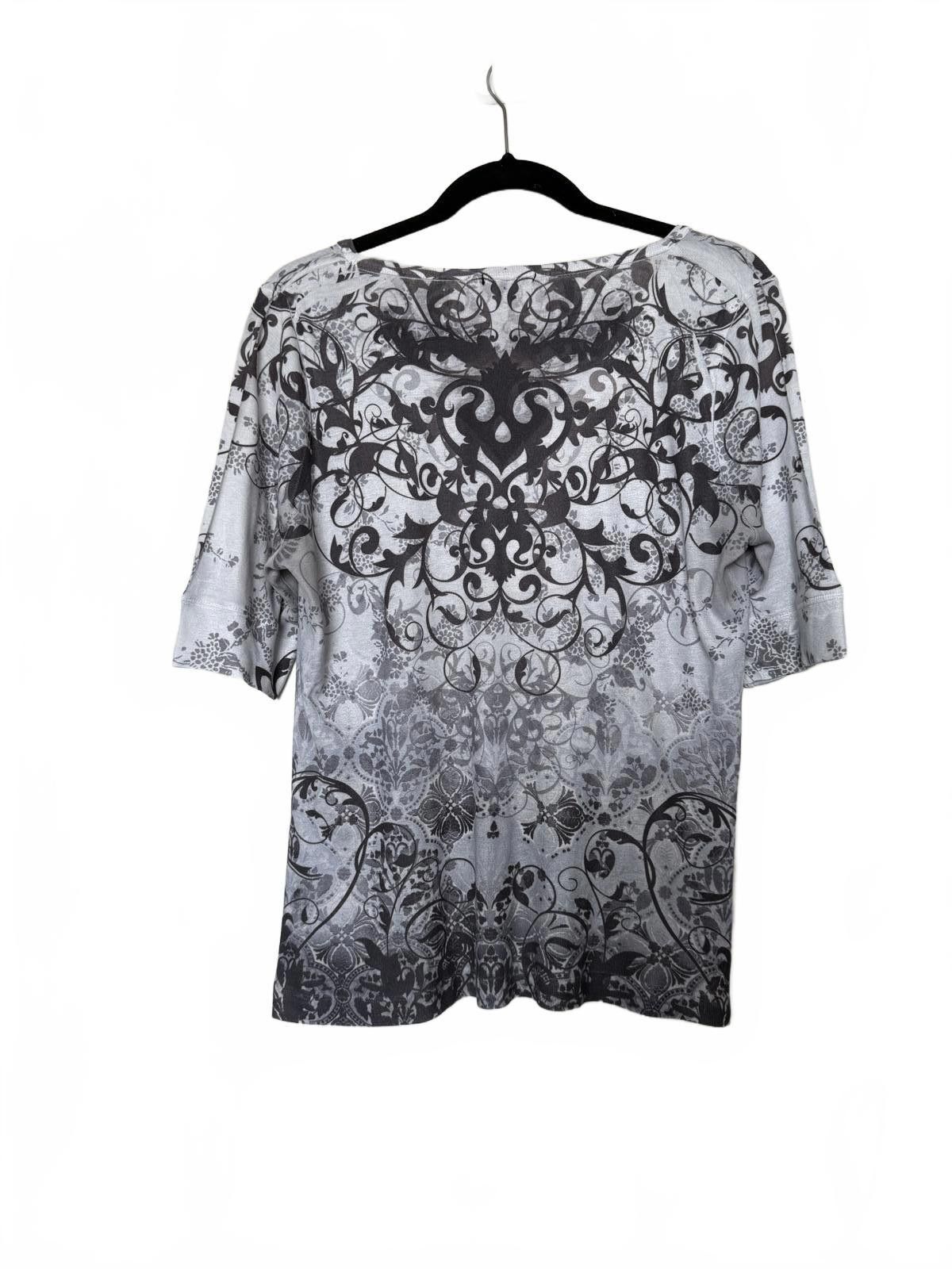 Apt. 9 Soft Grunge Y2K Rhinestone Shirt -Large Size L / US 10 / IT 46 - 3 Thumbnail