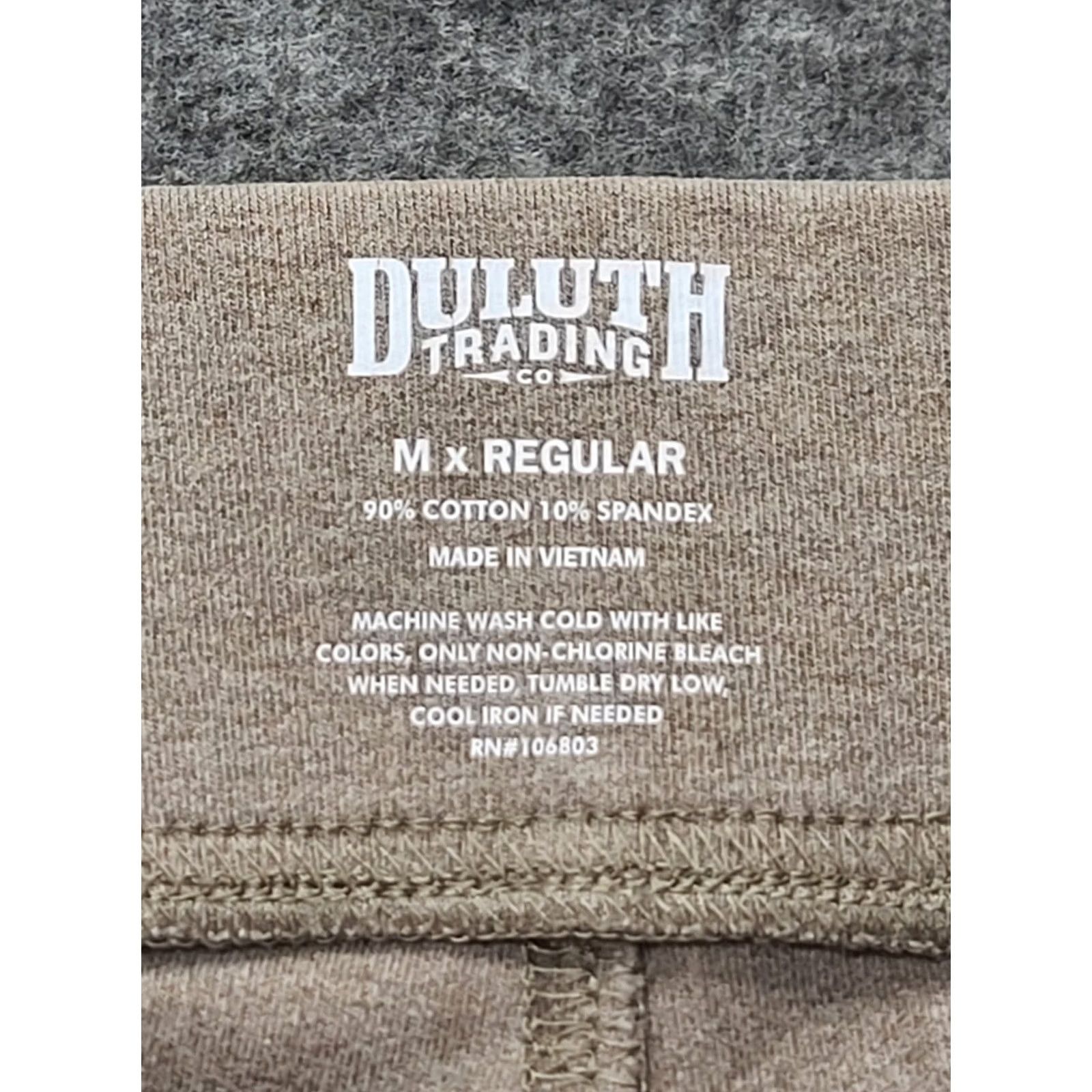 Vintage Duluth Leggings Womens M 29x28 Regular High Rise Ankle Stretch Moisture Wicking Pockets Beige Cotton Spandex Size 32" / US 10 / IT 46 - 2 Thumbnail