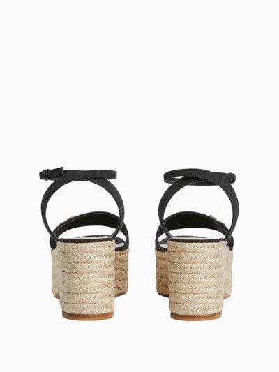 Gucci oc11z0126 Women's Espadrille Sandals With Horsebit in Black Size US 8 / IT 38 - 3 Thumbnail