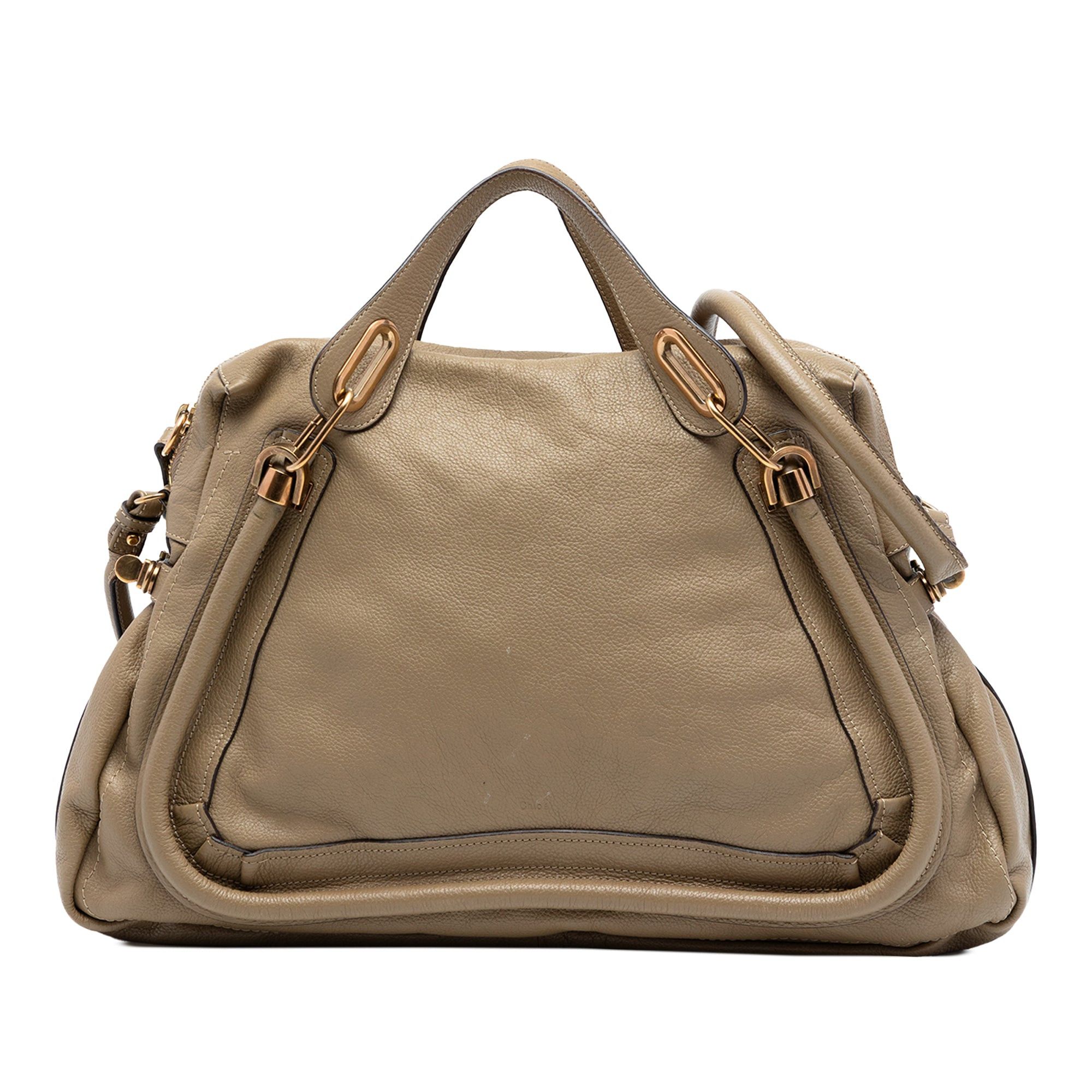 Chloe Large Leather Paraty Satchel Size ONE SIZE - 1 Thumbnail