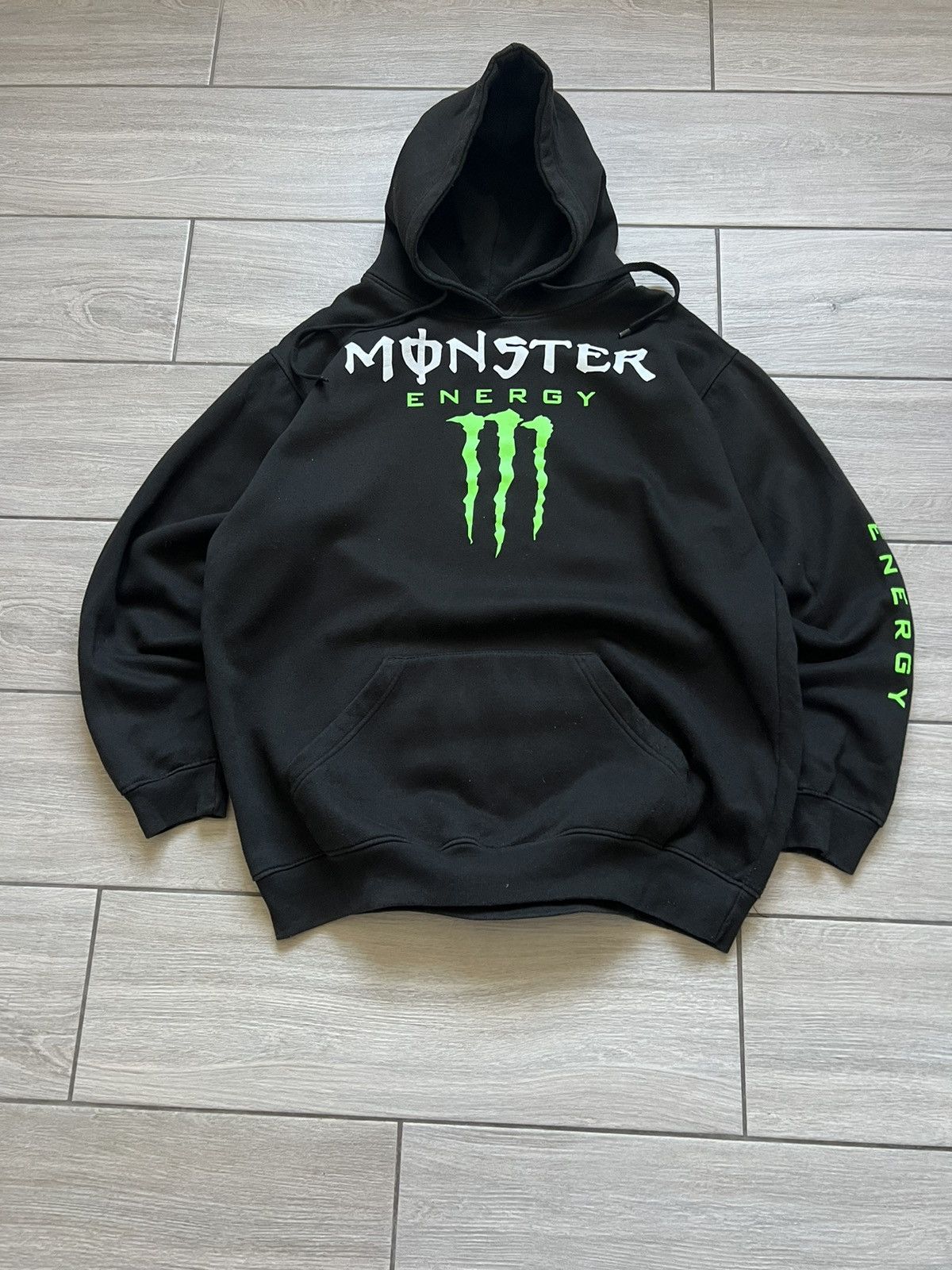 Fox Racing Crazy Y2K Monster Energy Zip Up Hoodie Vintage Avant Garde Size US L / EU 52-54 / 3 - 1 Thumbnail