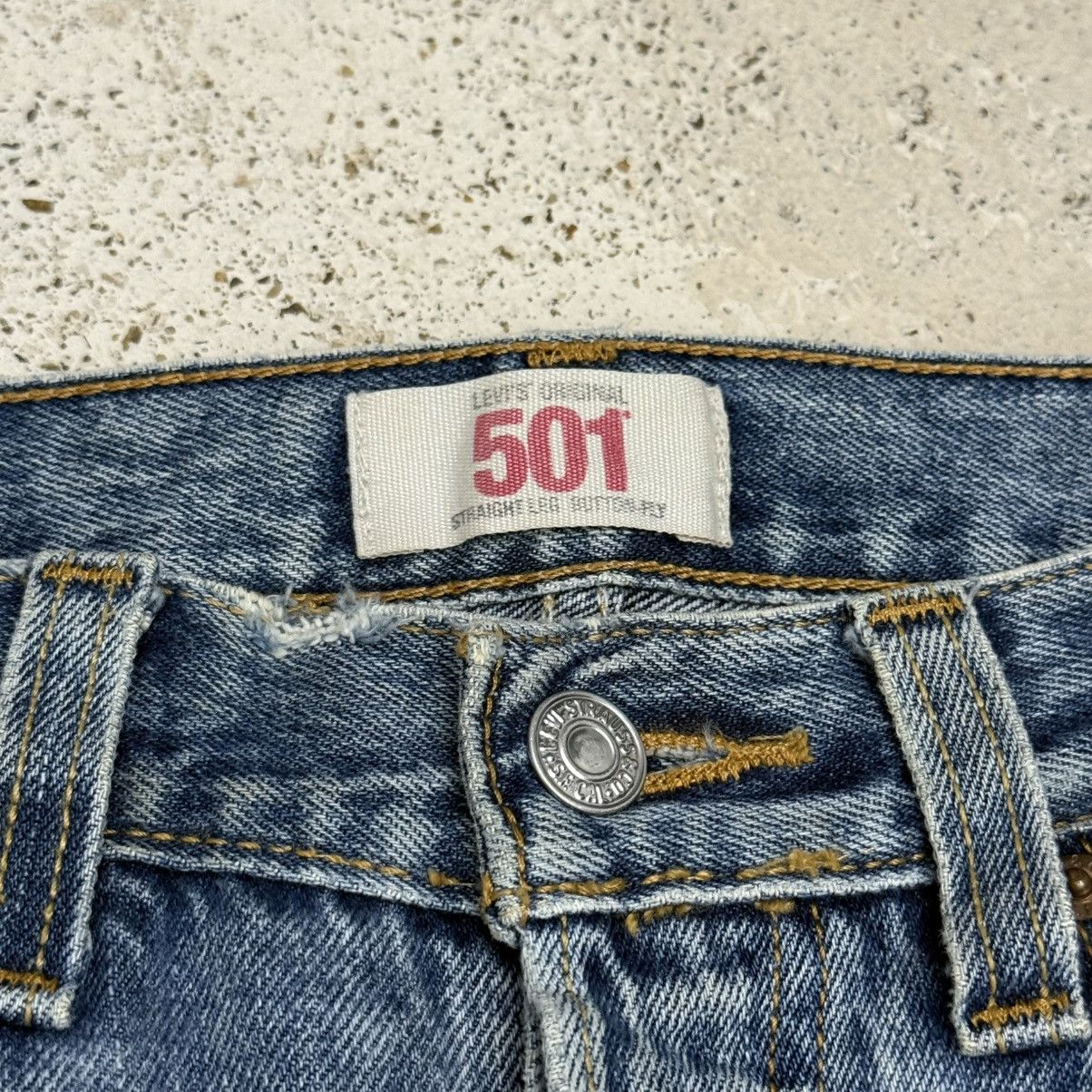 Levi's Vintage Levis 501 Repaired ZipFly Distressed Denim Pants Size US 31 - 9 Thumbnail