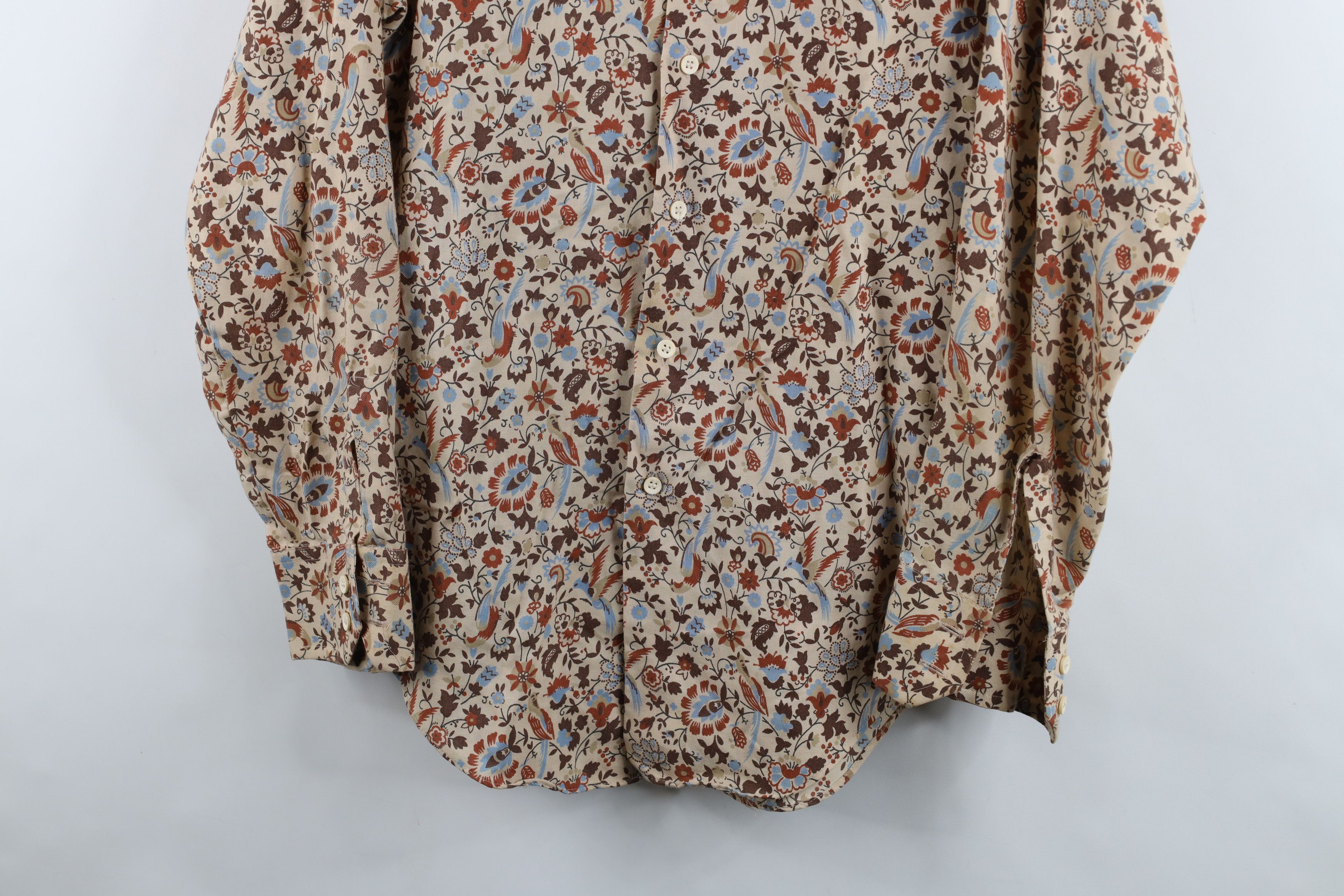Vintage Vintage 70s Mid Century Modern MCM Tapestry Button Shirt Size US L / EU 52-54 / 3 - 3 Thumbnail