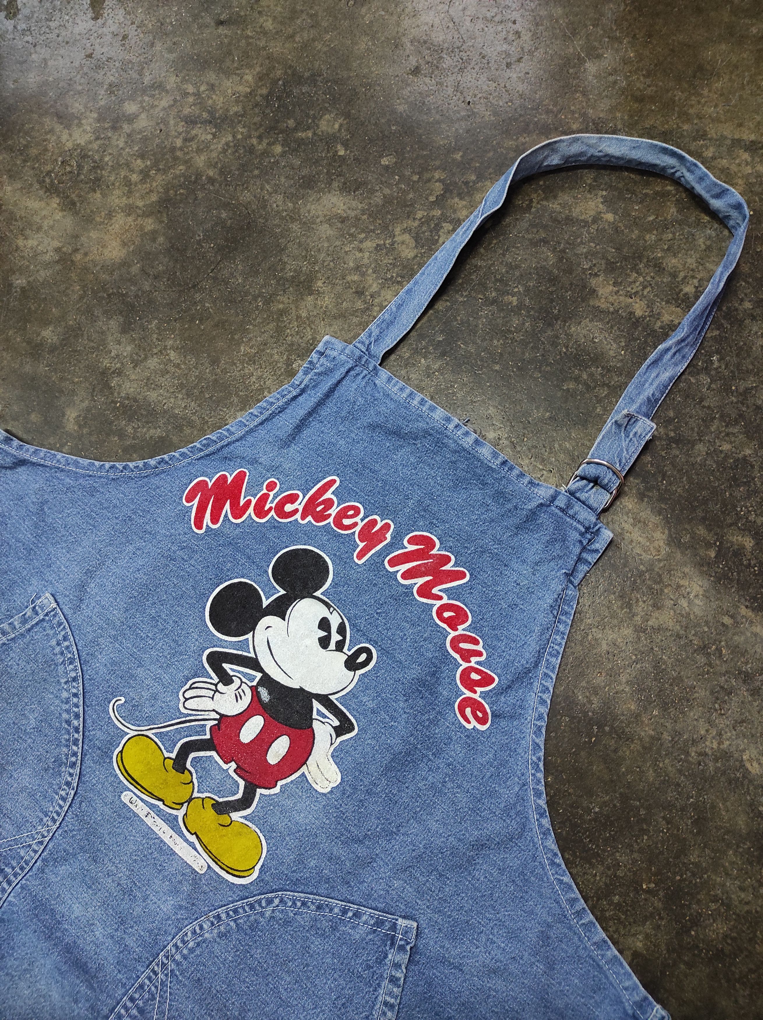 Mickey Mouse VTG DISNEY MICKEY MOUSE DENIM APRON Size US L / EU 52-54 / 3 - 2 Thumbnail