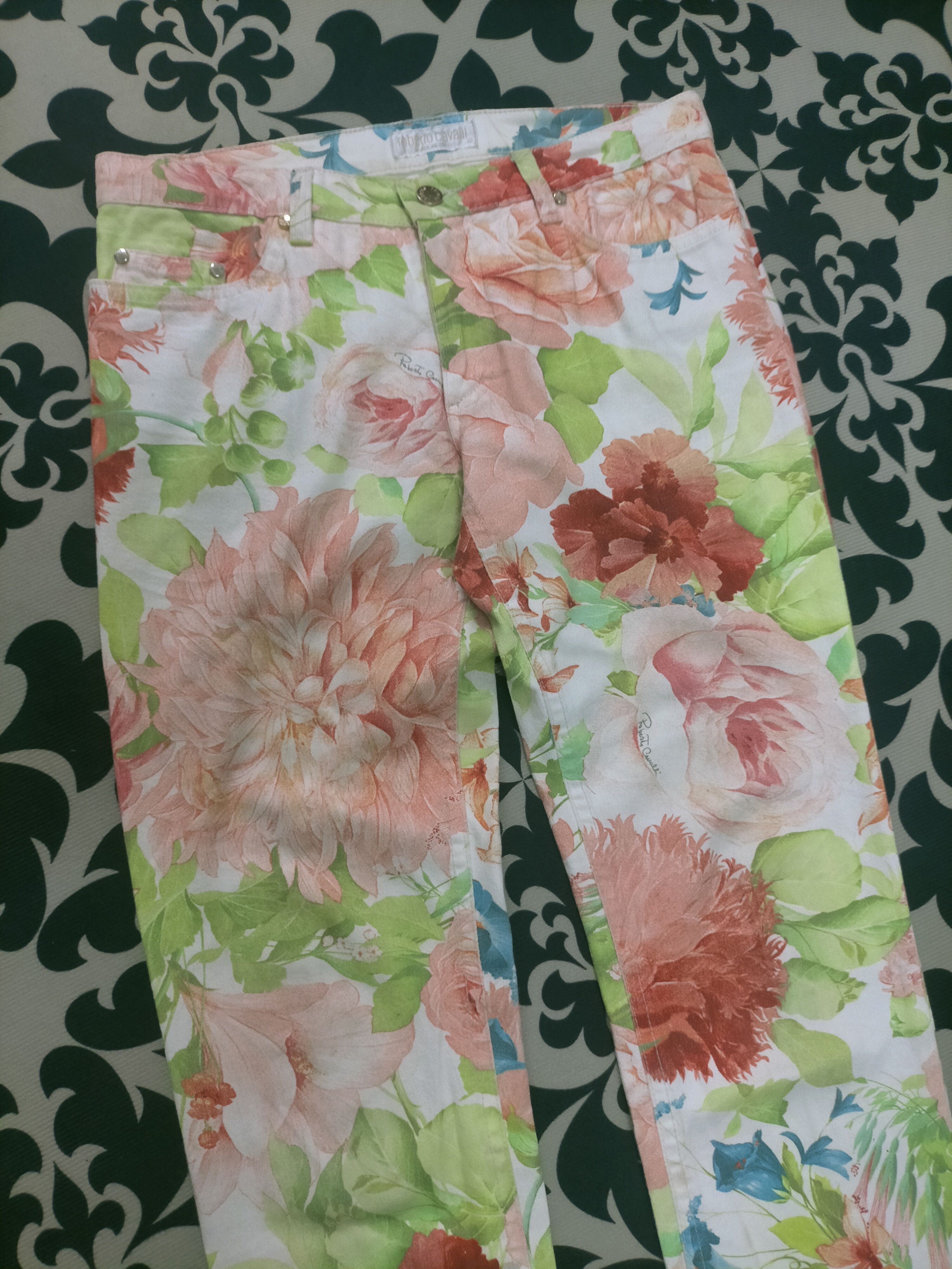 Just Cavalli 🔥Rare🔥Vintage Roberto Cavalli Flora Runaway Size 30" / US 8 / IT 44 - 4 Thumbnail