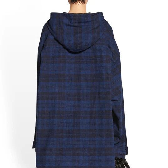 o1w1db10425 Hooded Shirt in Blue/Navy