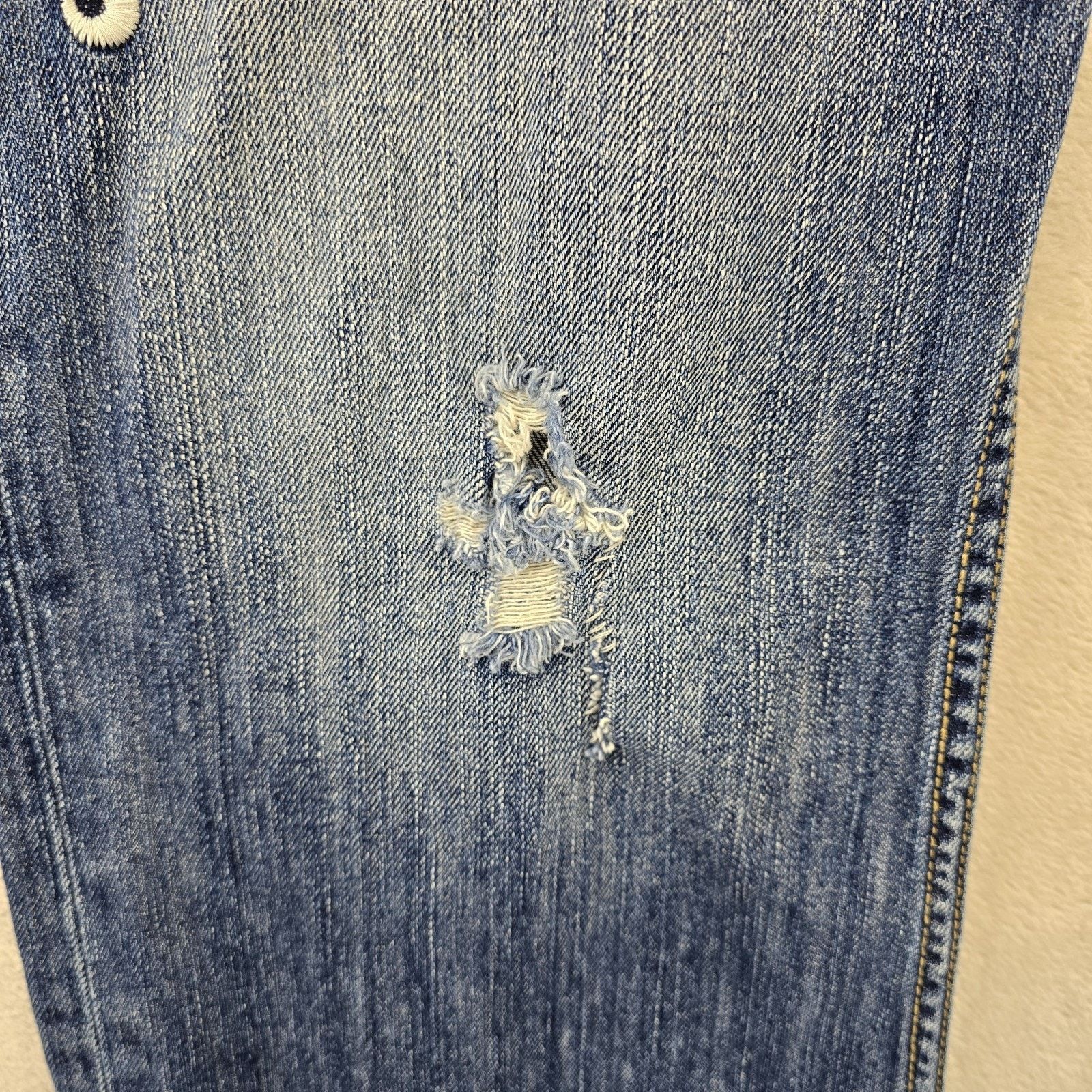 Guess Vtg Guess USA Jeans 34 (Fits 38x30) Embroidered Distressed Size 38" / US 16 / IT 52 - 3 Thumbnail