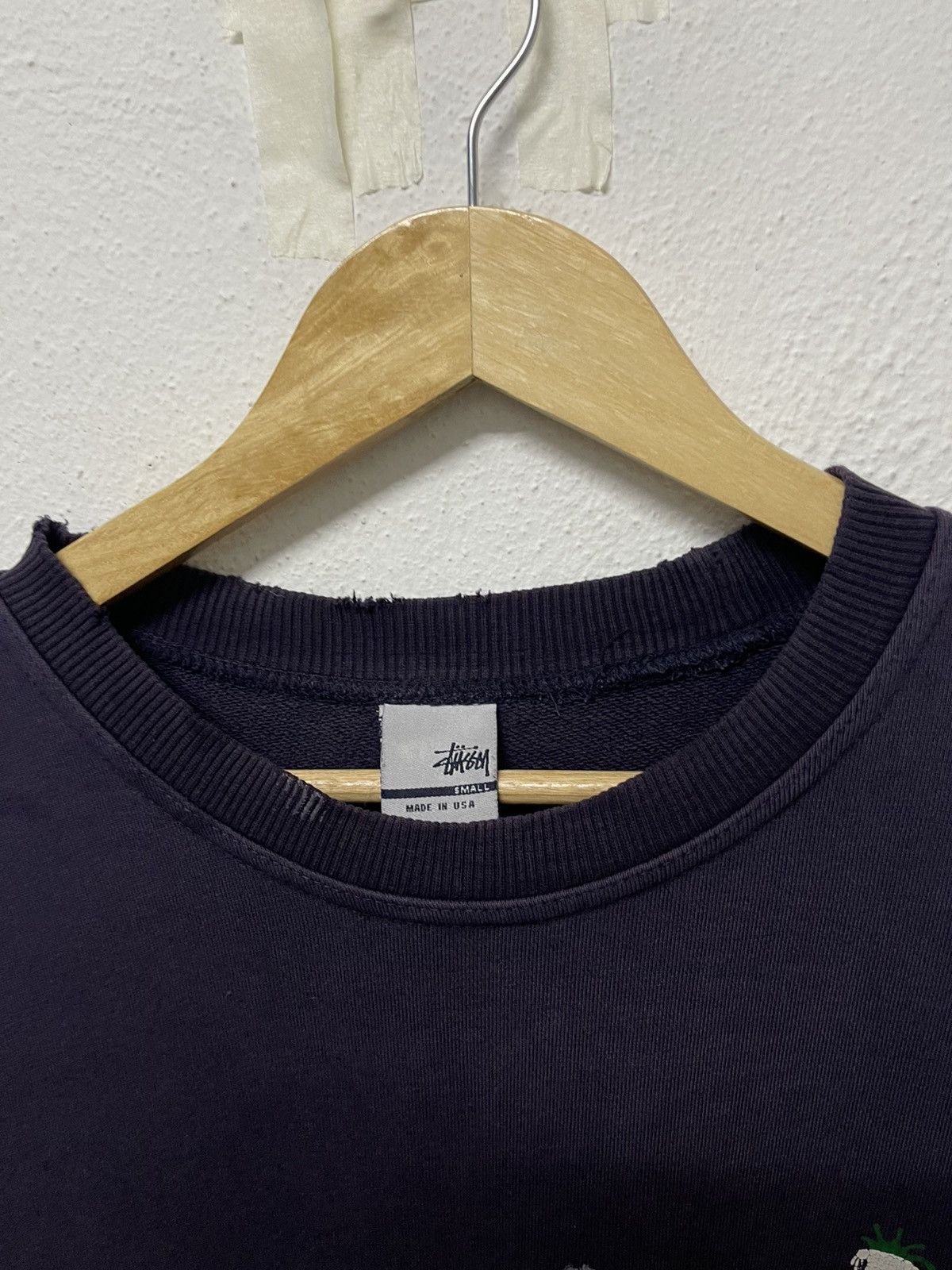 Stussy 90s STUSSY RASTAMAN KNOWLEDGE IS KING SWEATSHIRT DISTRESSED Size US S / EU 44-46 / 1 - 8 Thumbnail