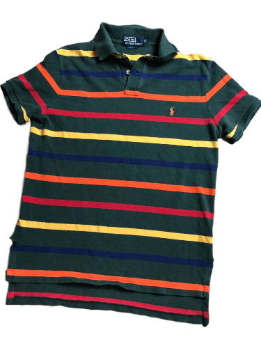 Polo Ralph Lauren Polo Ralph Lauren Custom Fit Striped Polo Size M Size US M / EU 48-50 / 2 - 1 Thumbnail