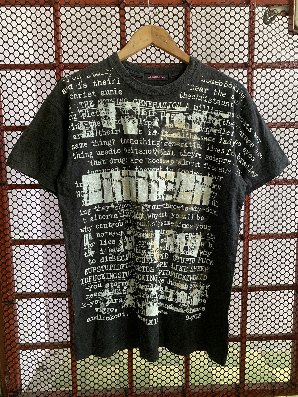 14th Addiction 💥Japanese Algonquin Punk Gothic Black Shirt Size US L / EU 52-54 / 3 - 4 Thumbnail