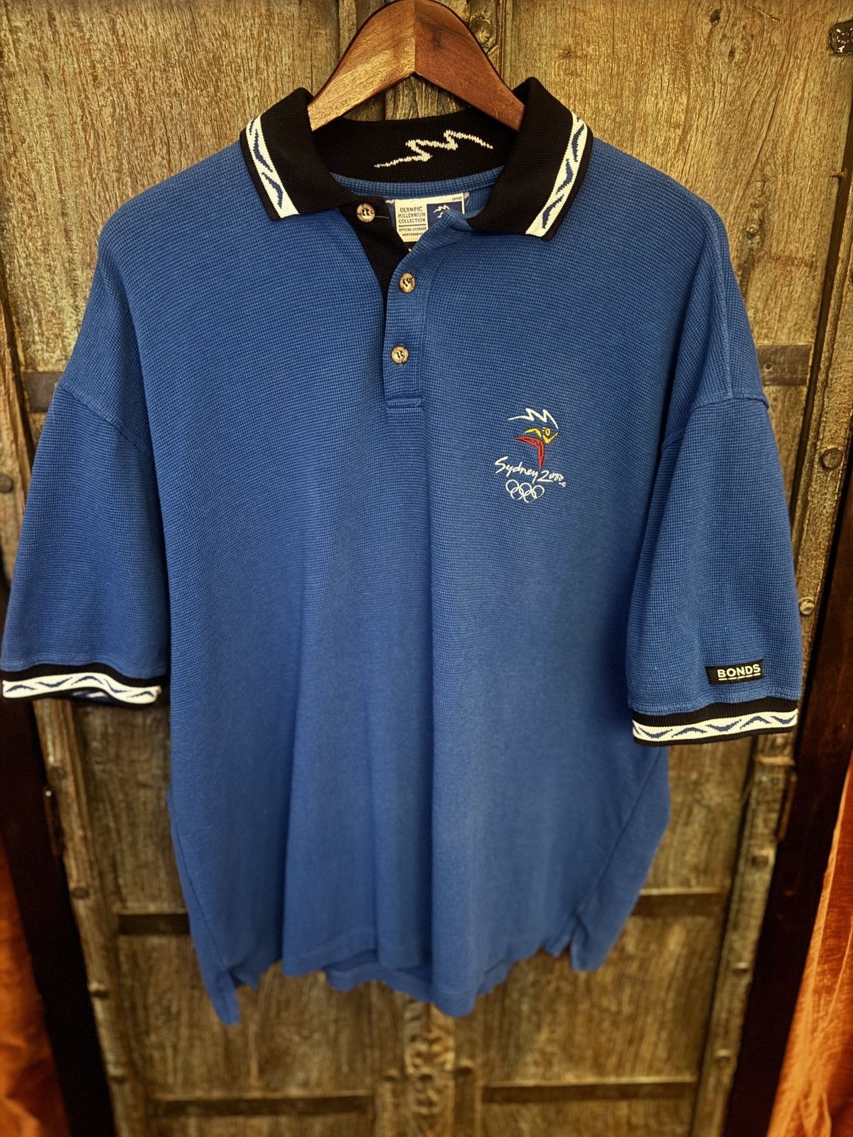 USA Olympics Vintage Sydney 2000 Summer Olympics Knit Polo Size US L / EU 52-54 / 3 - 1 Thumbnail