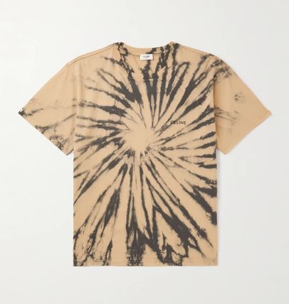 Loose T-Shirt in Tie-Dye Cotton