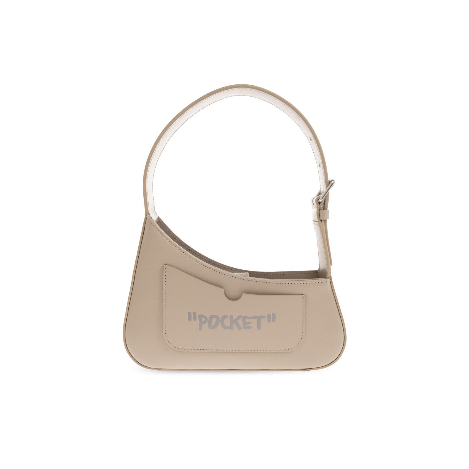 Off-White OFF WHITE Jitney Beige Leather Shoulder Bag New Size ONE SIZE - 2 Thumbnail