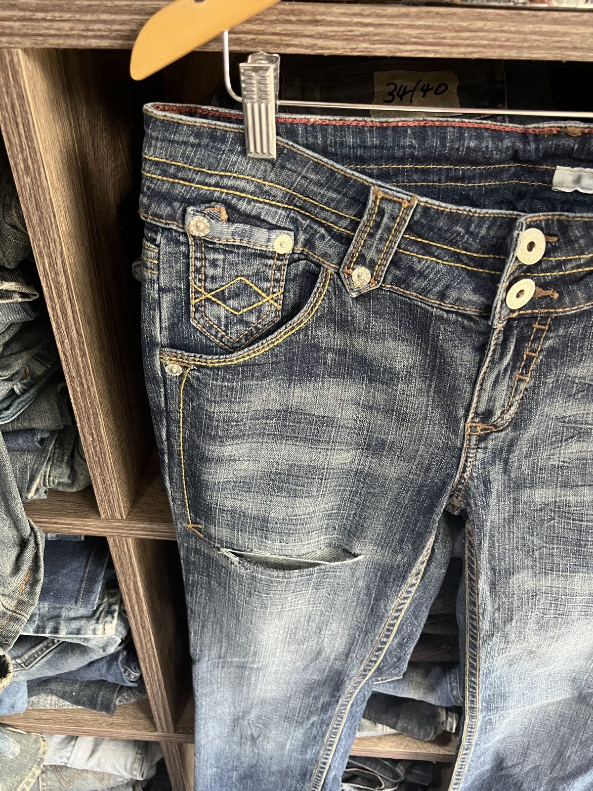 DKNY 🔥DKNY Jeans Distressed Denim Size 34" / US 12 / IT 48 - 4 Thumbnail