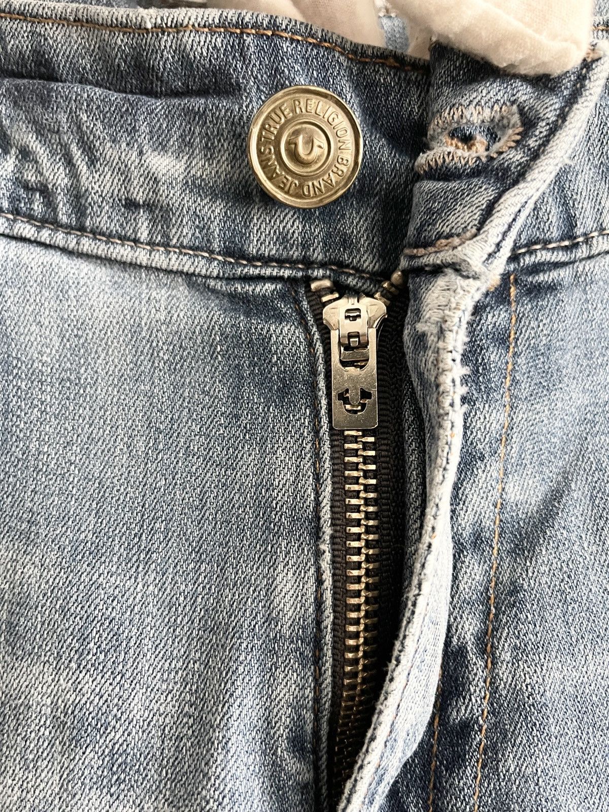 Other STEAL! VTG 2000s True Religion Knee Wash Distressed Jeans Size US 36 / EU 52 - 9 Thumbnail