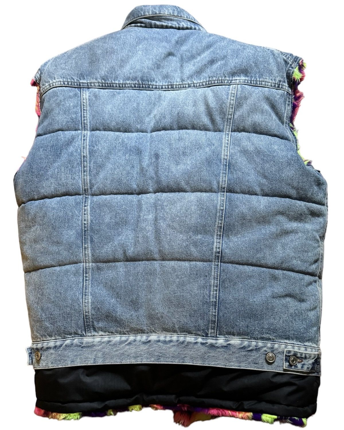 Balenciaga Balenciaga FW18 Fur Lined Denim Vest Size US M / EU 48-50 / 2 - 2 Thumbnail