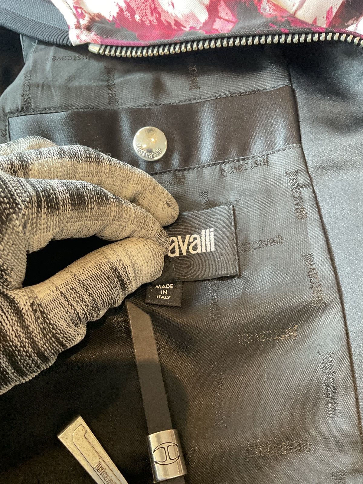 Just Cavalli × Roberto Cavalli Just Cavalli Wine Print Bomber Size46 Size US S / EU 44-46 / 1 - 8 Thumbnail
