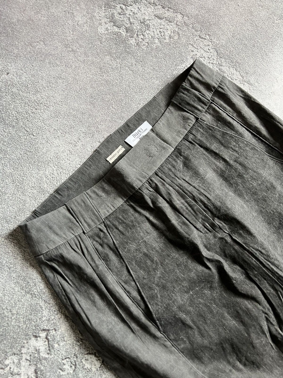 Annette Gortz Annette Gortz Sz 40 Crinkle Straight Kiss Skirt Linen Blend Size 27" / US 4 / IT 40 - 7 Thumbnail