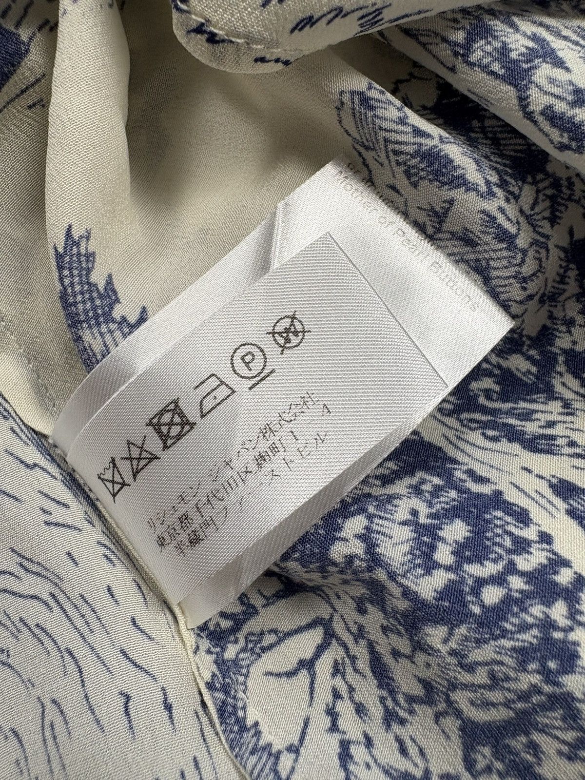 Chloe Arhival Chloé White & Blue Silk Toile Print Dress France 40 Size M / US 6-8 / IT 42-44 - 23 Thumbnail