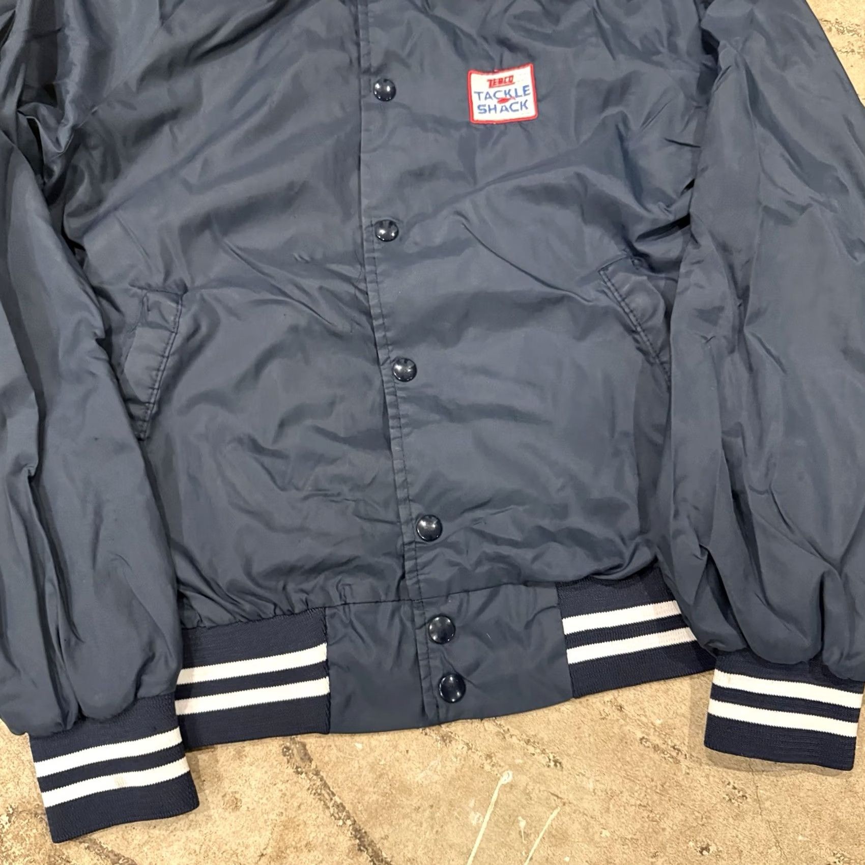 Logo 7 VINTAGE Zebco Fishing Jacket Zebco Logo 80s Windbreaker Button Up jacket S Blue Polyester Outdoor Mens Size US S / EU 44-46 / 1 - 6 Thumbnail