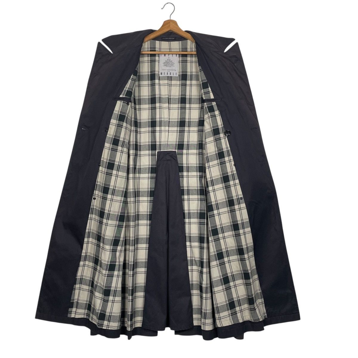 Yohji Yamamoto Yohji Yamamoto Homme Imper Meable Double Breasted Coat Size US M / EU 48-50 / 2 - 12 Thumbnail