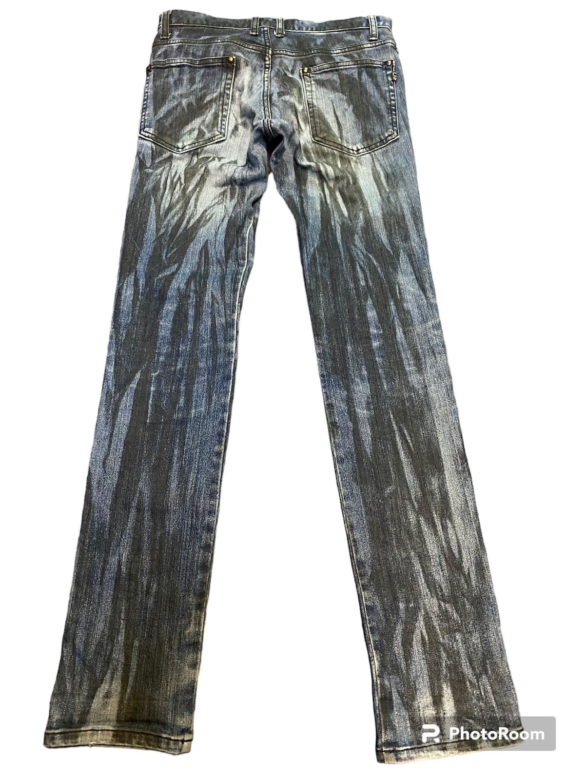 image of Hysteric Glamour Morgan Homme Original Painted Japan in Blue, Men's (Size 30)