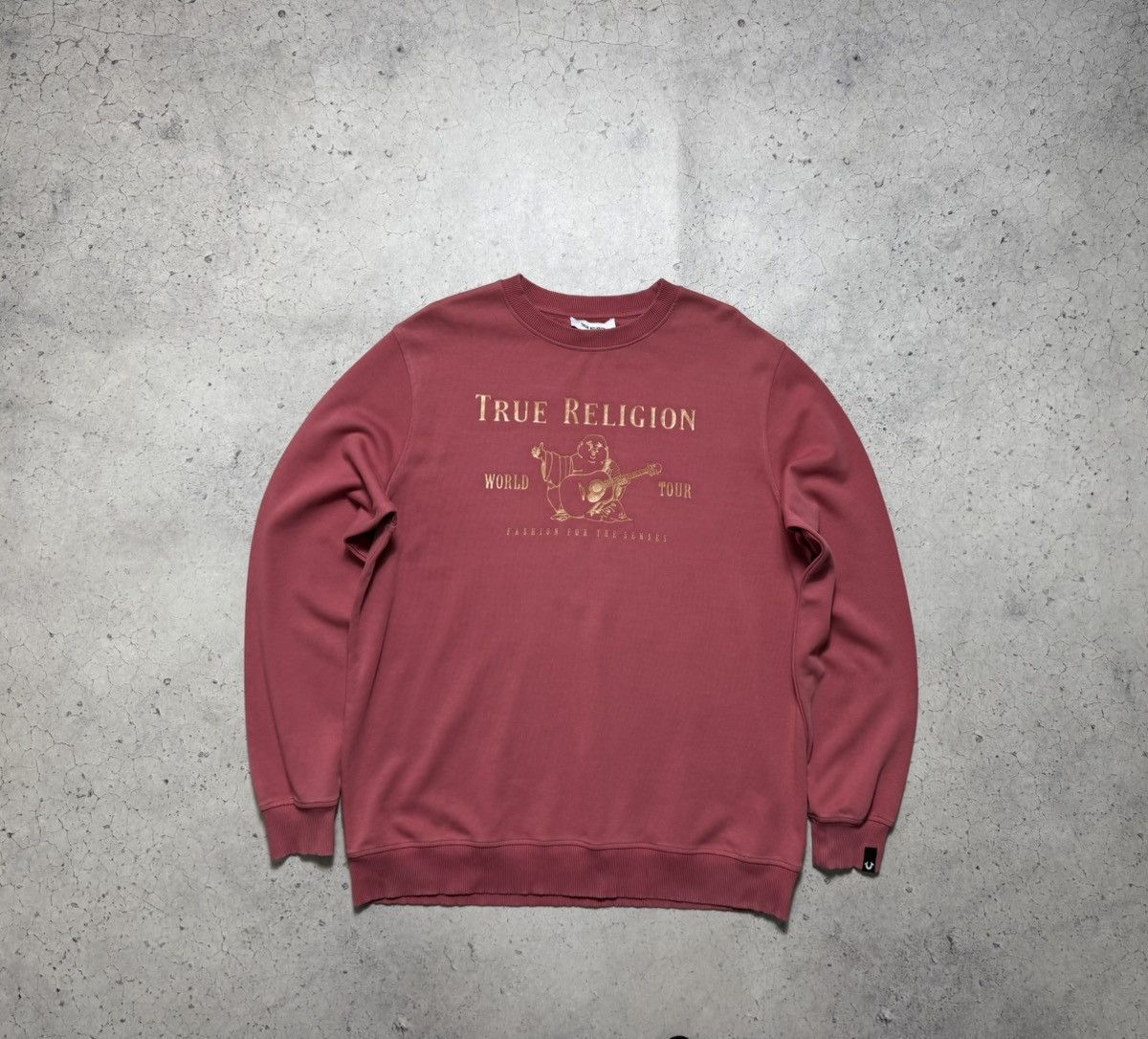True Religion True Religion Buddha Sweatshirt Pink Big Logo Size XL Size US XL / EU 56 / 4 - 2 Thumbnail