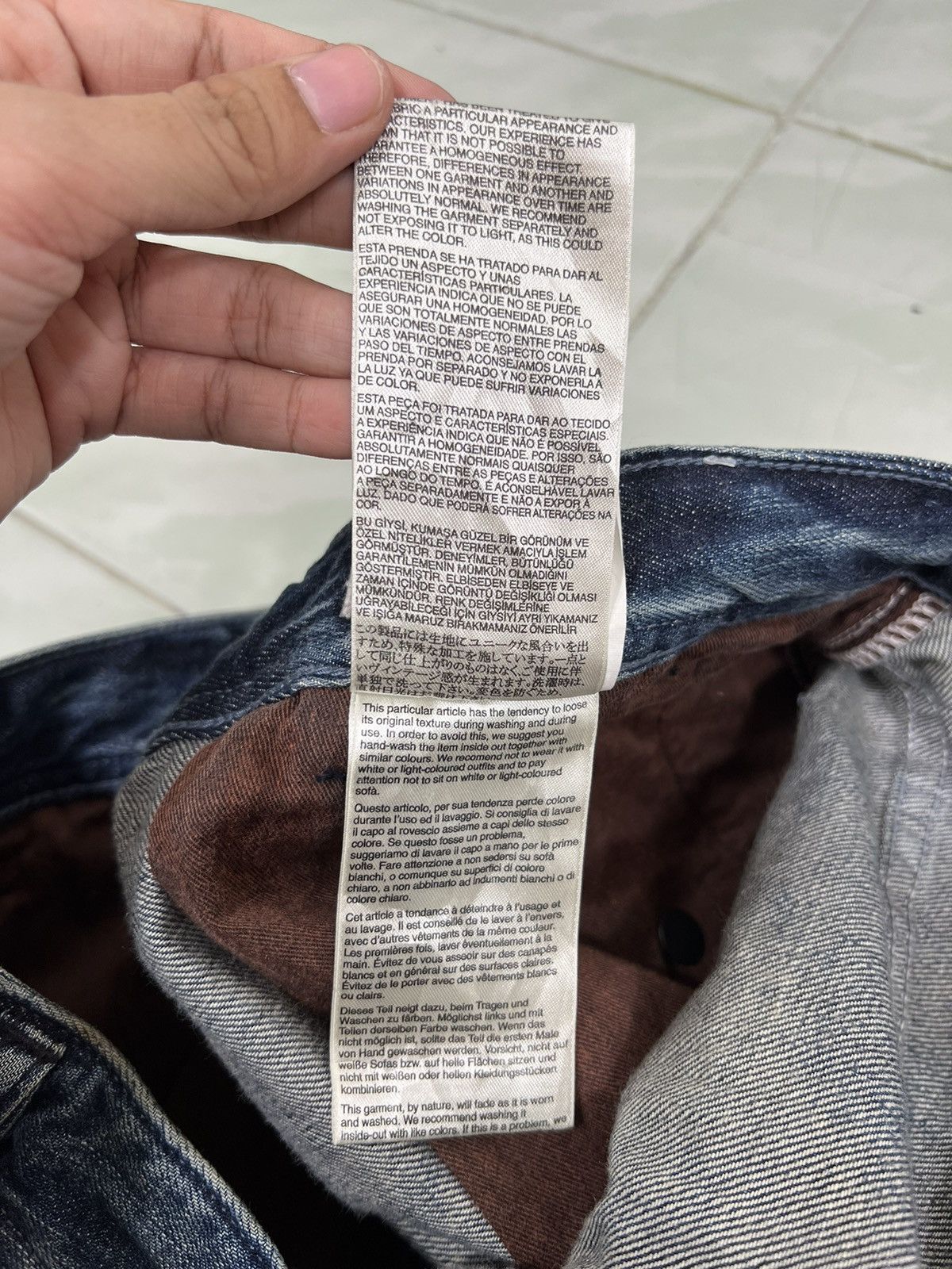 Diesel 🔥 DIESEL HYBRID BROKEN BORO DENIM Size US 34 / EU 50 - 18 Thumbnail