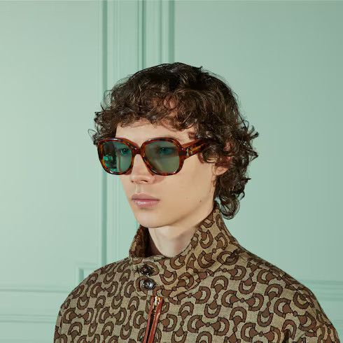 Gucci o1s1wg110225 Horsebit Jacquard Wool Jacket in Brown Size US L / EU 52-54 / 3 - 3 Thumbnail