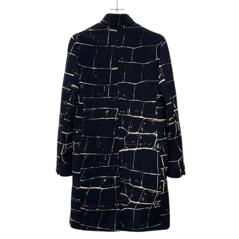 Max Mara Max Mara Black rock wool single-breasted long-sleeved coat Size S / US 4 / IT 40 - 2 Thumbnail
