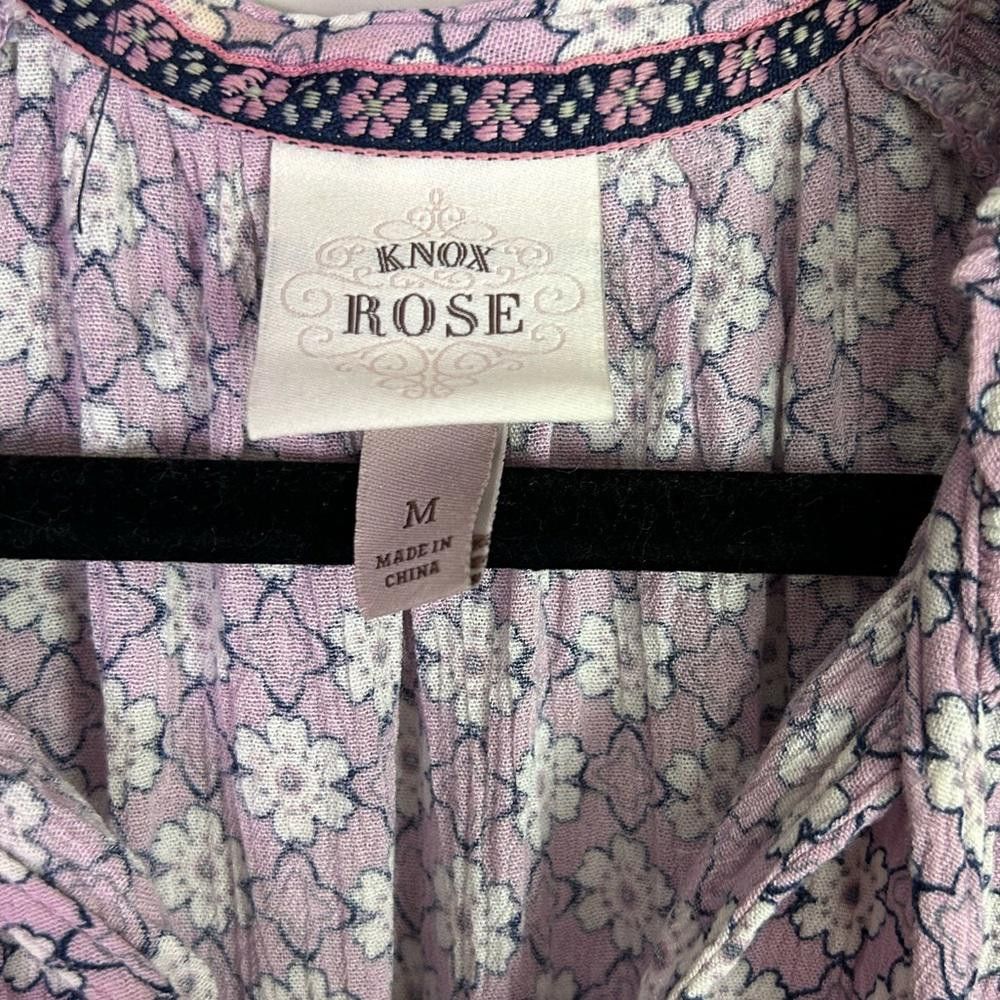 Designer Knox Rose l Floral Boho Lilac Midi Dress Medium Size M / US 6-8 / IT 42-44 - 7 Thumbnail