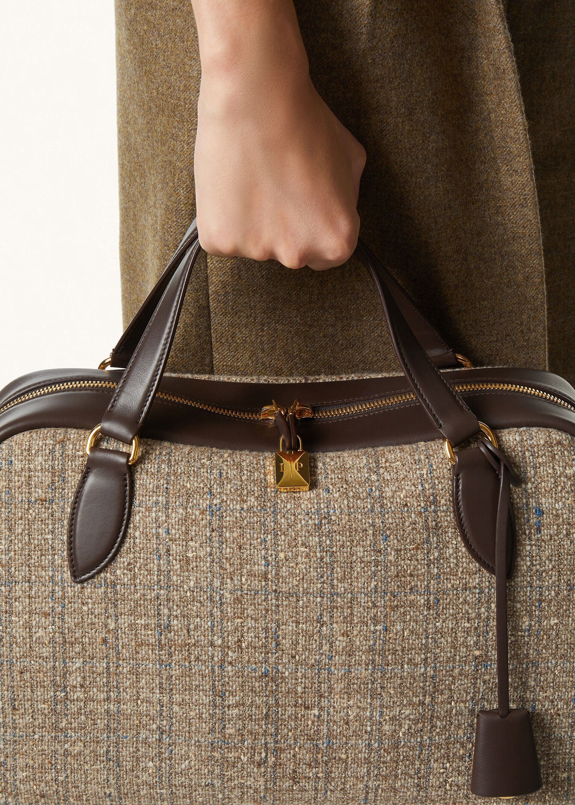 Loro Piana os11x0426 FAR0729 Size: OS / Medium Needle Bag Brown White Size ONE SIZE - 5 Thumbnail