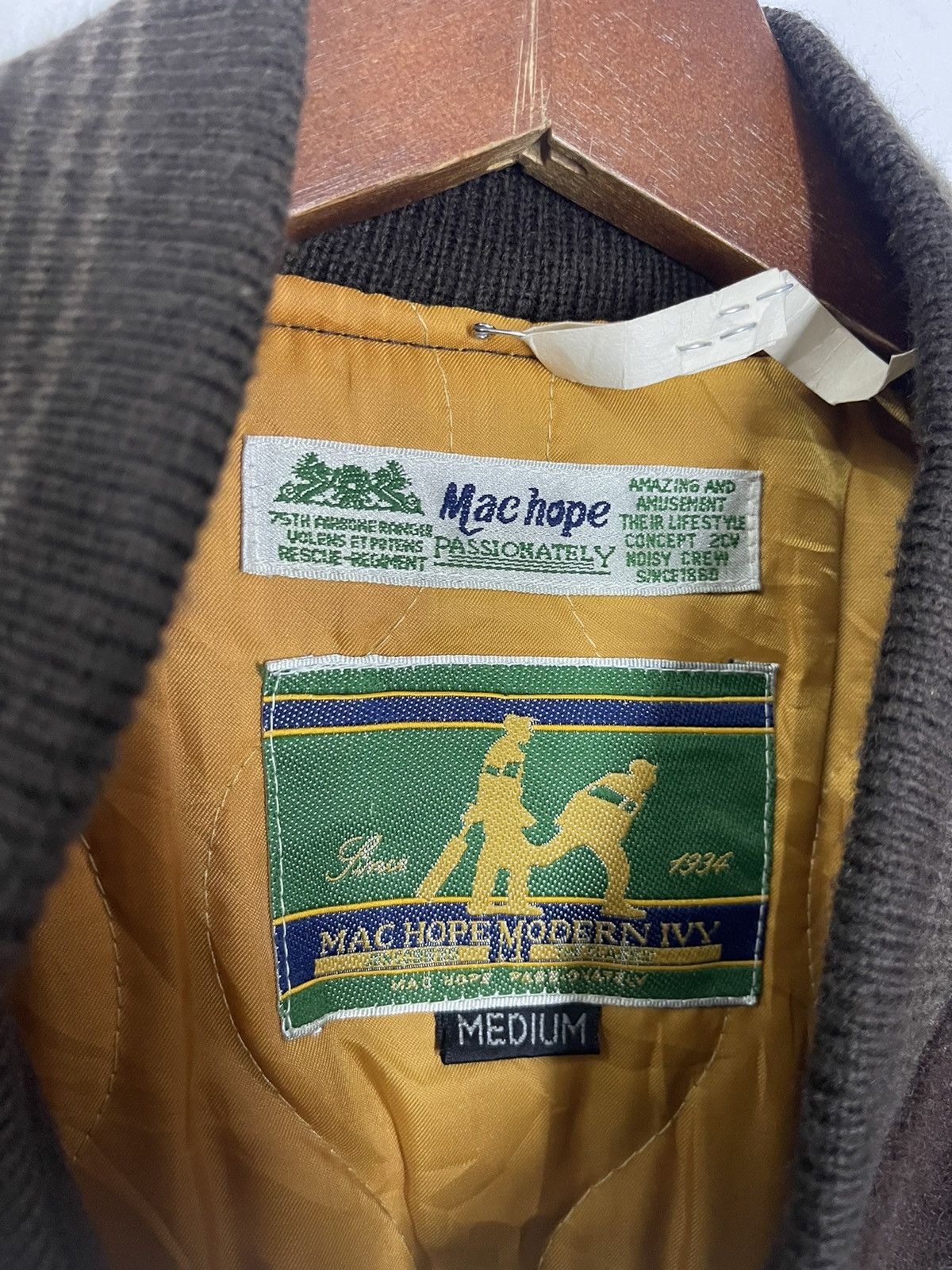 Vintage VINTAGE VARSITY LEATHER US MACHOPE Size US M / EU 48-50 / 2 - 5 Thumbnail