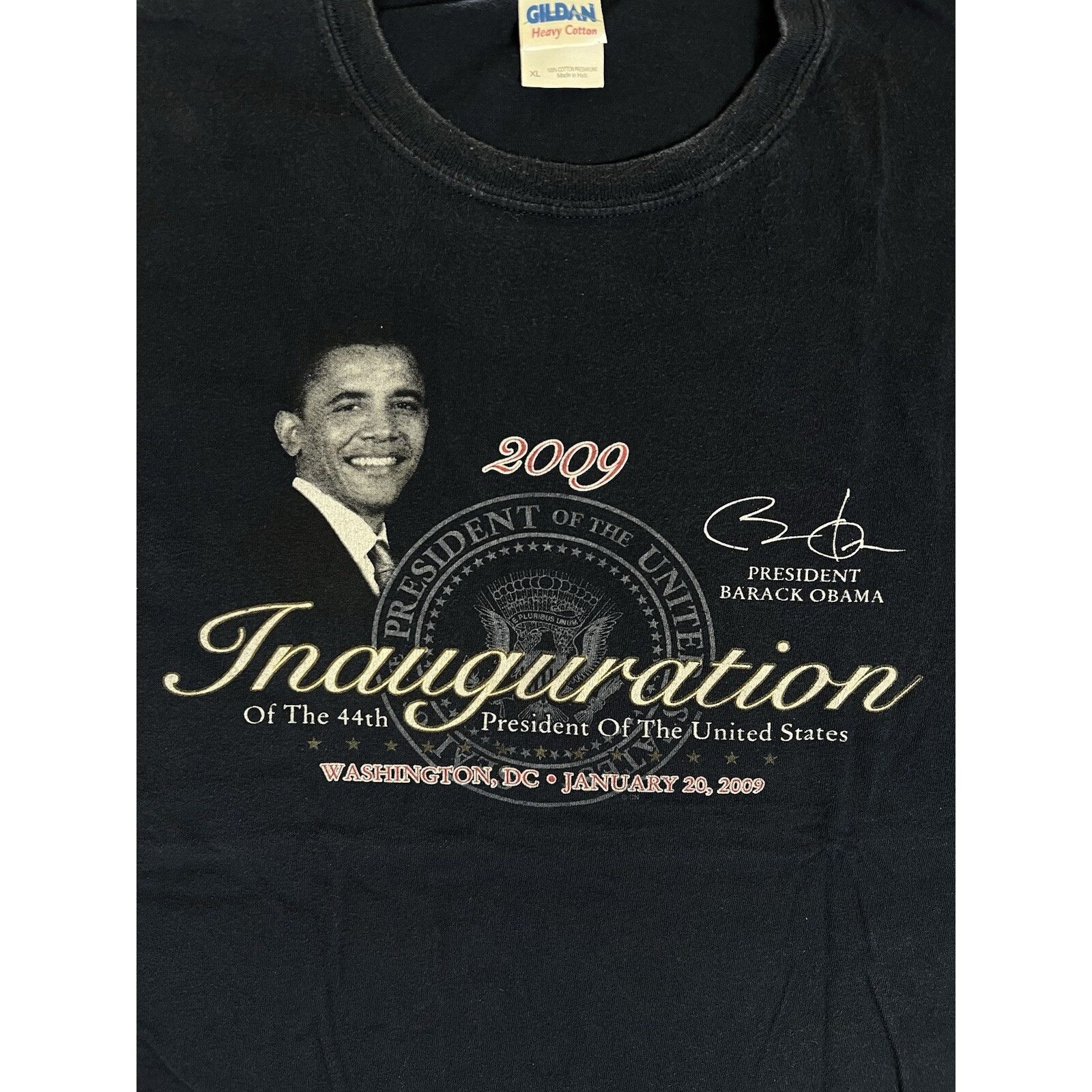 Gildan President Barack Obama Inauguration Day Jan 20th 2009 Navy Size US XL / EU 56 / 4 - 2 Thumbnail