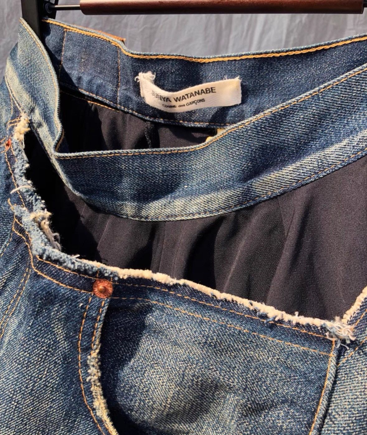 Junya Watanabe Junya Watanabe Denim Skirt Size 27" / US 4 / IT 40 - 4 Thumbnail