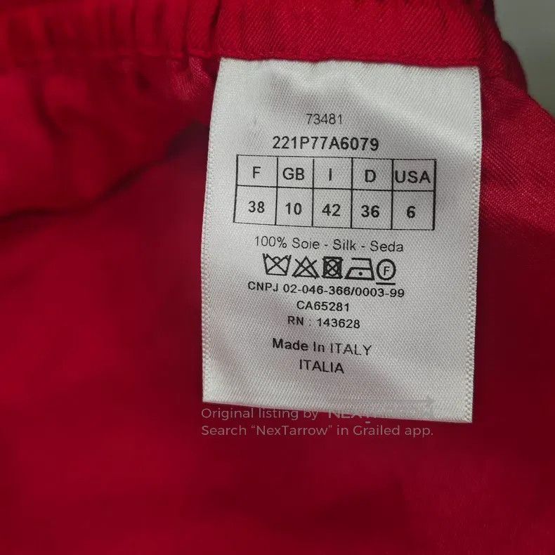 Dior Dior Red and purple color-matched mulberry silk shorts Size 25" / US 0 / IT 36 - 6 Thumbnail