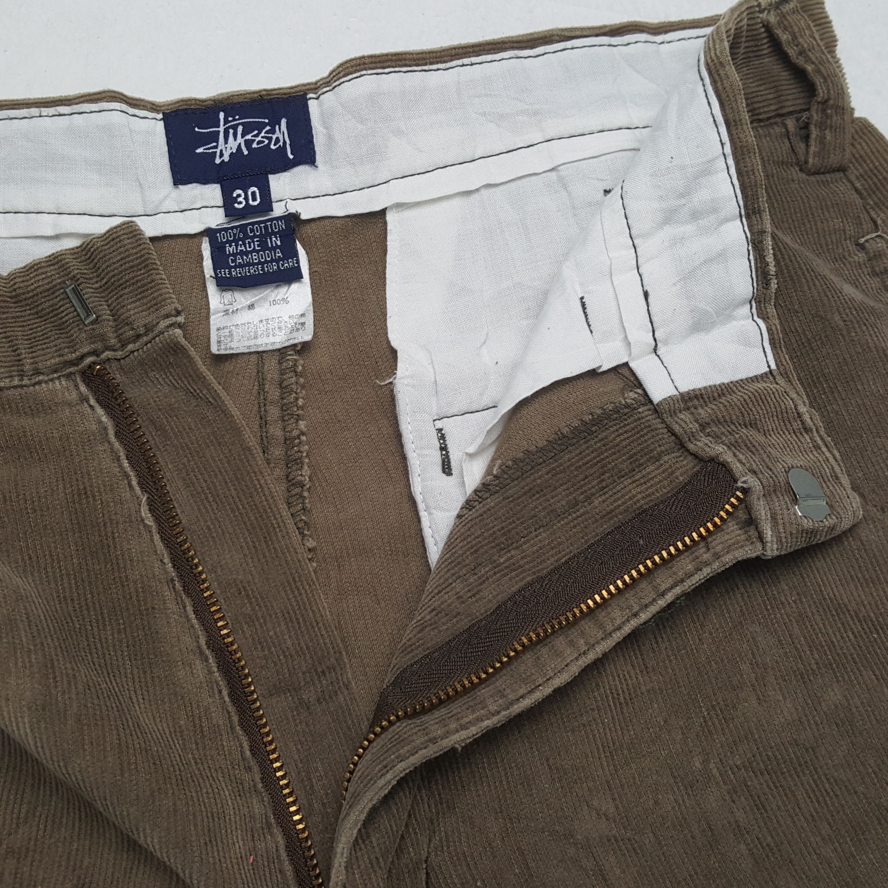 Stussy × Vintage STUSSY Streetwear Style Custom Art Velvet Pants Size US 29 - 12 Thumbnail