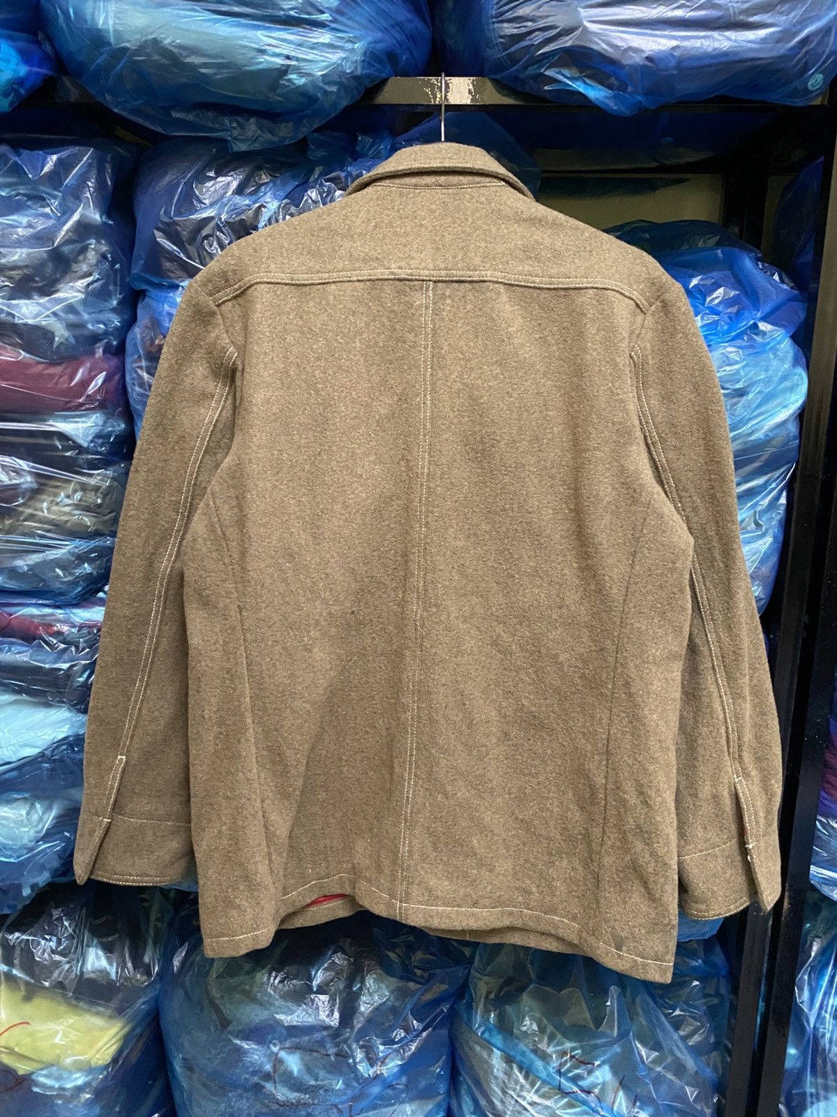 Vintage Japanese Wool Blend Field Jacket Brown Olive Workwear Style Size US M / EU 48-50 / 2 - 11 Thumbnail