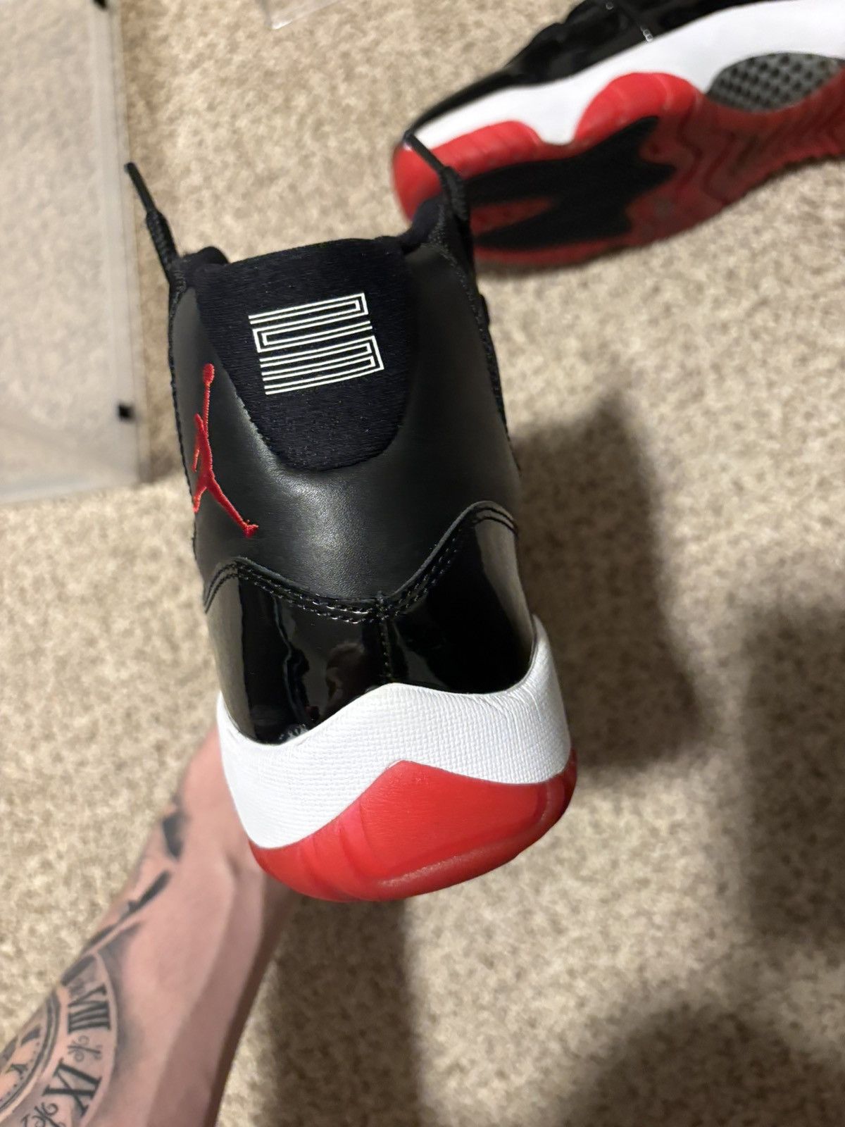 Jordan Brand OG BRED 11 2012 Size US 11.5 / EU 44-45 - 4 Thumbnail