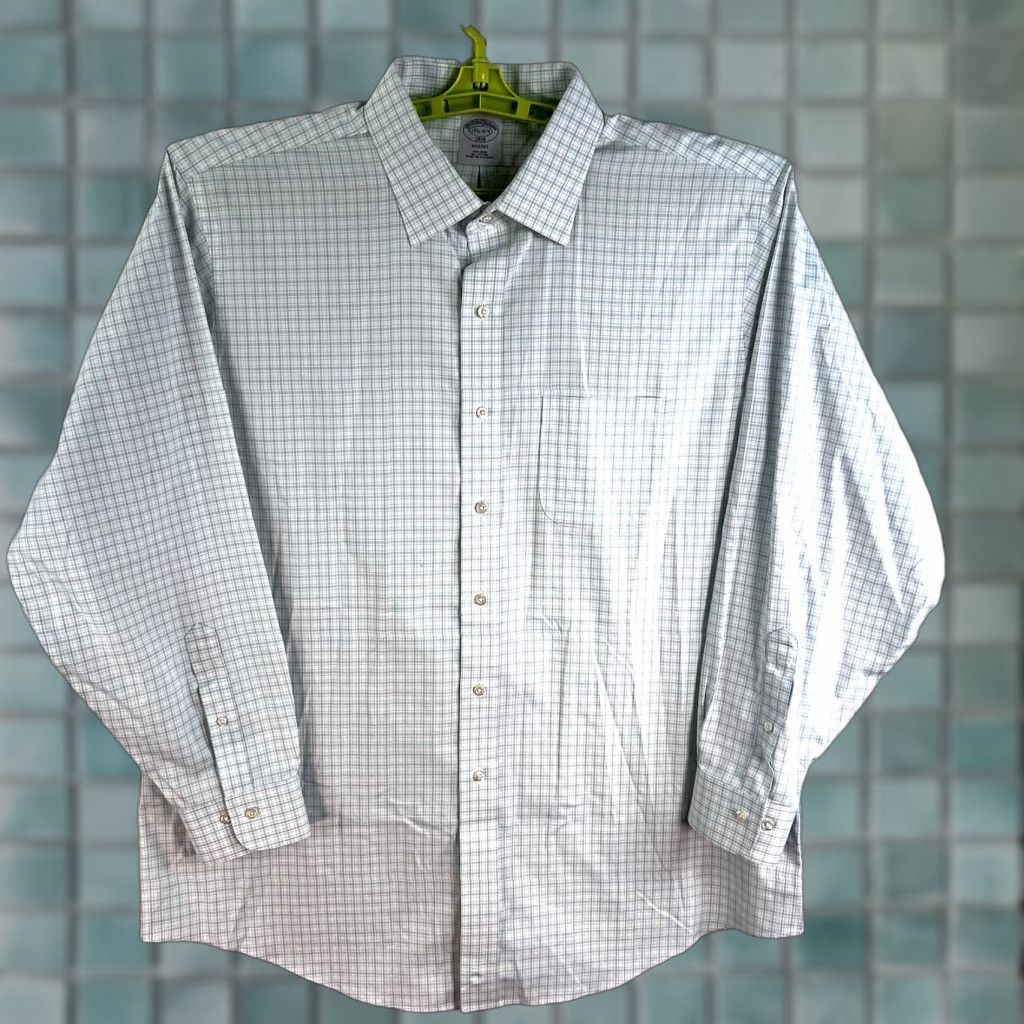 Brooks Brothers Brooks Brothers Regent Checked Button-Up Shirt Mens Size 17.5 34/35 Size US XL / EU 56 / 4 - 1 Thumbnail